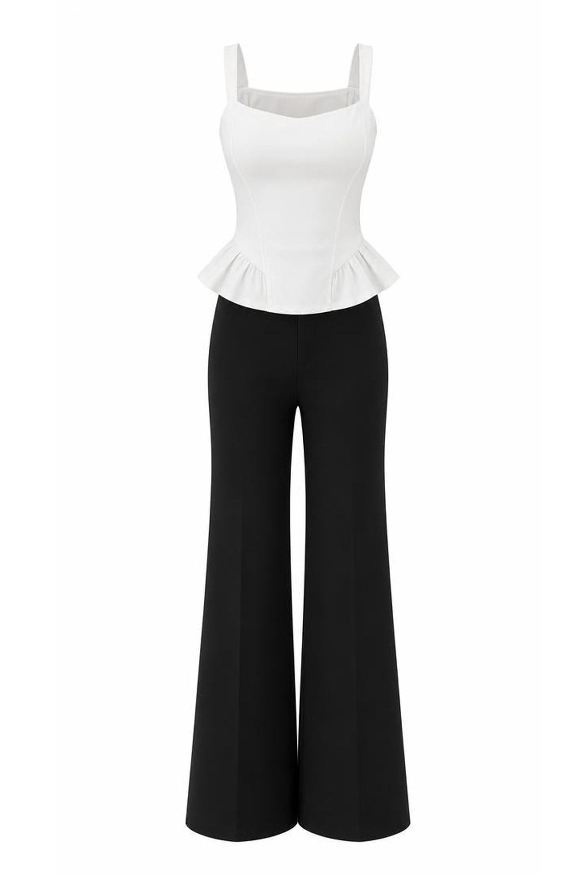 Kadın Kare Yaka Korsaj Dikişli Peplum BluzKarol Kadın Kare Yaka Korsaj Dikişli Premium Astarlı Peplum Bluz | İç GöstermezBluzİSTANGÜL BUTİK