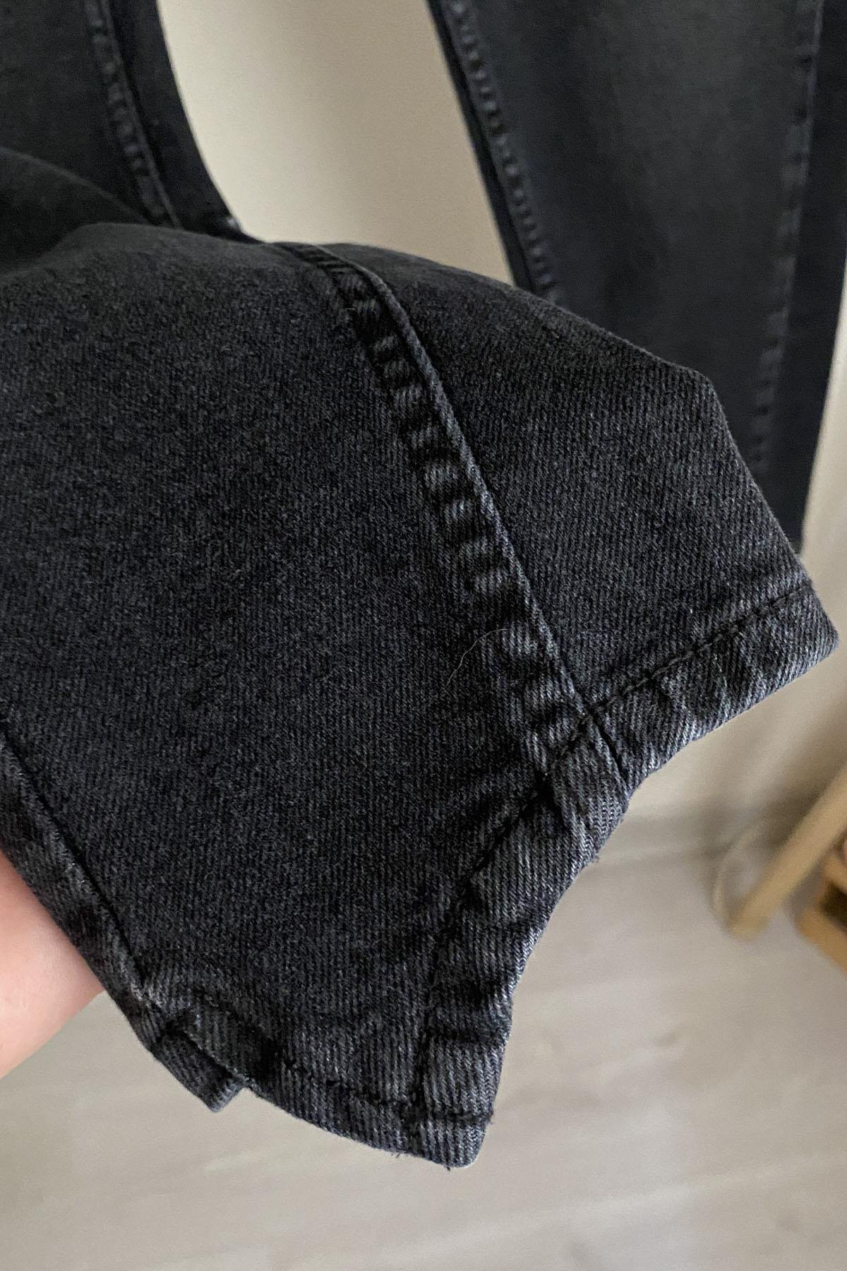 Karol Premium Kalite Paça Detay Mom Jean