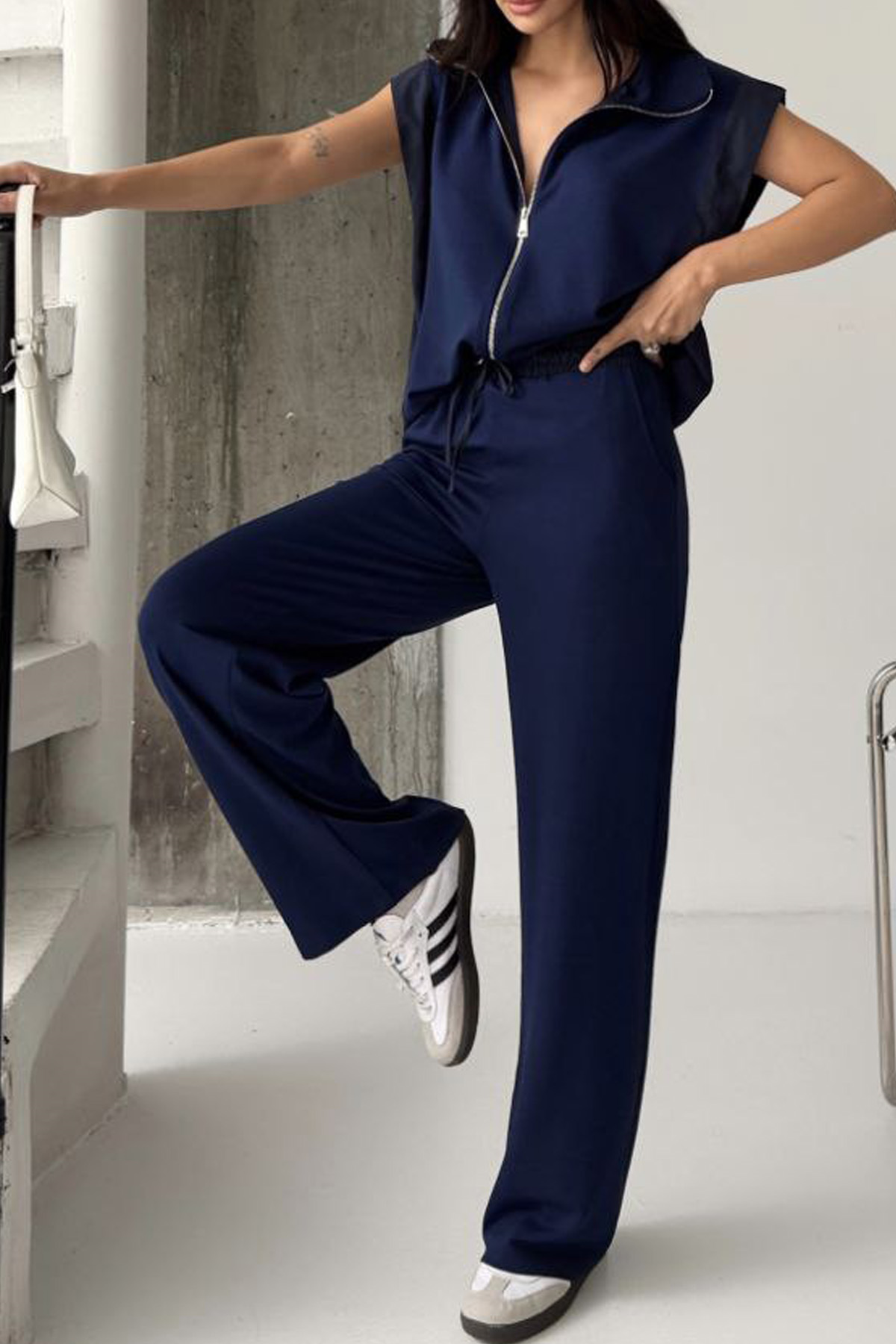 Prime Comfort Fermuarlı Kadın İkili TakımPrime Comfort Fermuarlı Kadın İkili Takım | Rahat Kesim Bol Paça Şık ModelTAKIMİSTANGÜL BUTİK