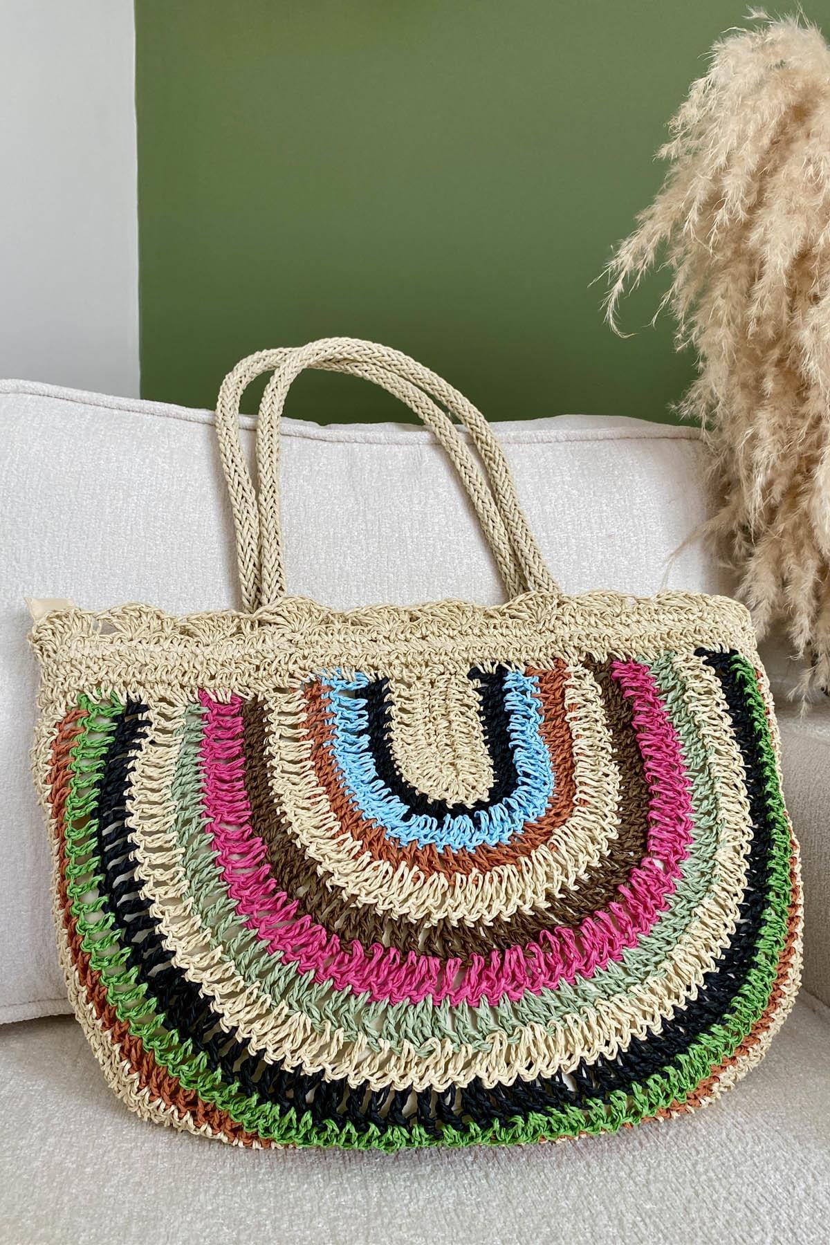 Rustic Elegance Hasır ÇantaRustic Elegance Hasır Çanta | Şık ve Doğal Yazlık Çanta ModeliÇantaİSTANGÜL BUTİK
