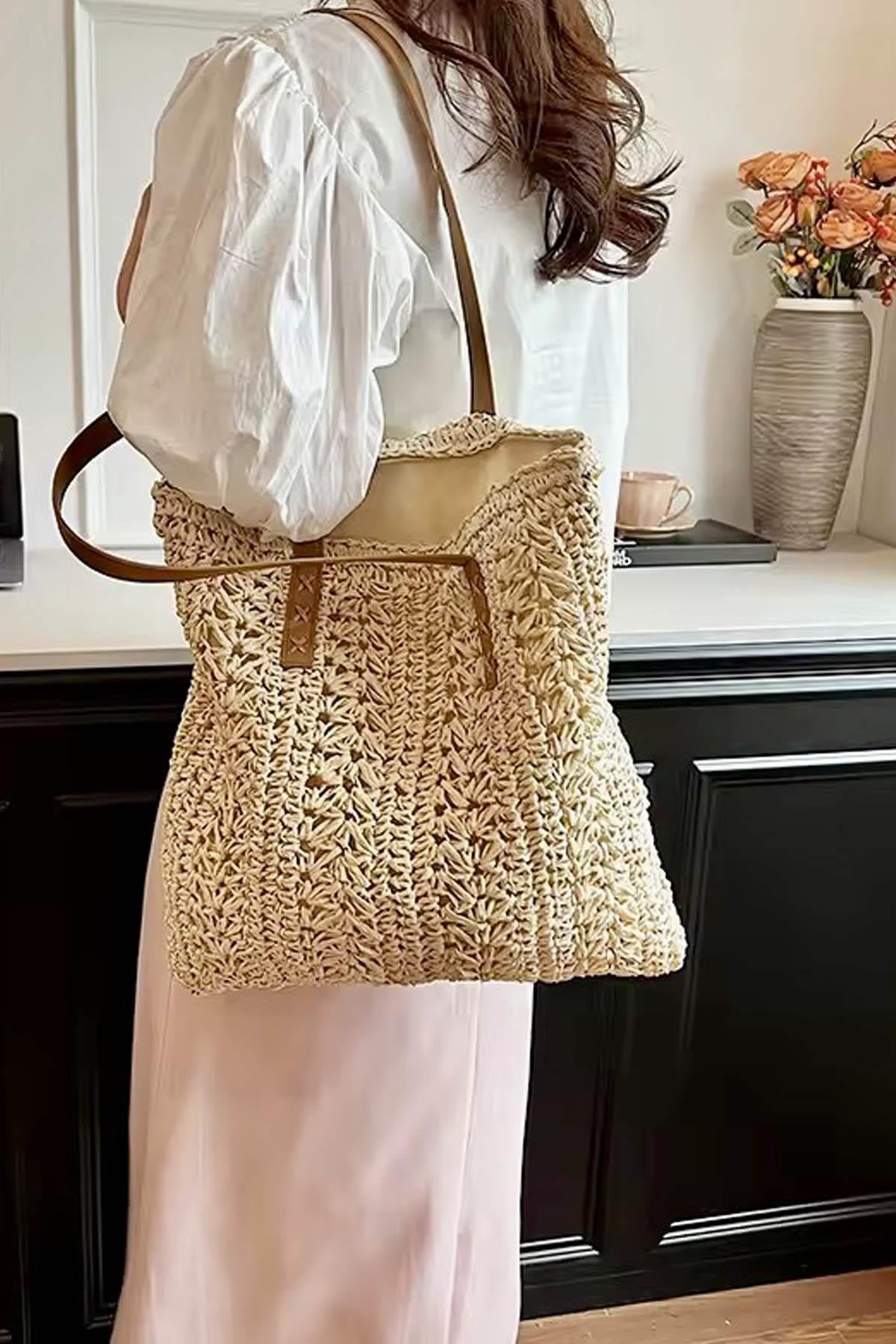 Verde Weave Hasır ÇantaVerde Weave Hasır El Örgüsü Yaz Çantası – Doğal ve ŞıkÇantaİSTANGÜL BUTİK