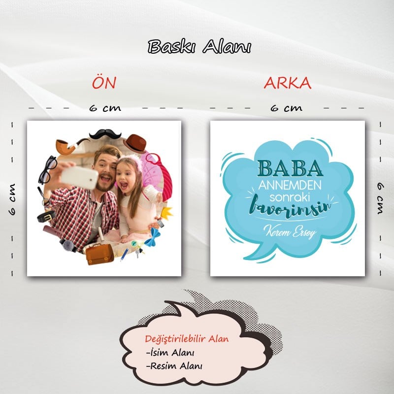 Babalar Günü Baskılı Kupa Bardak 19HB1019