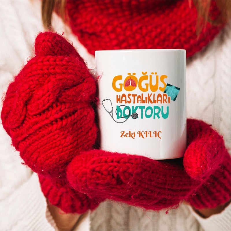 Doktor İçin İsme Özel Tasarım Kupa BardakHB1115
