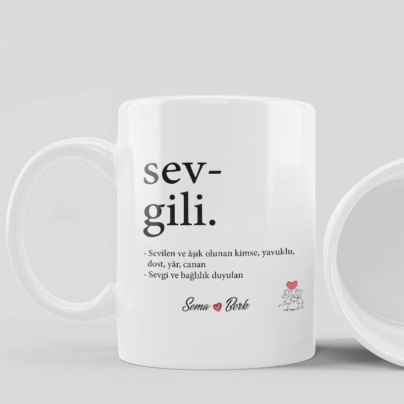 Erkek Sevgiliye Özel Tasarım Kupa BardakHB1081