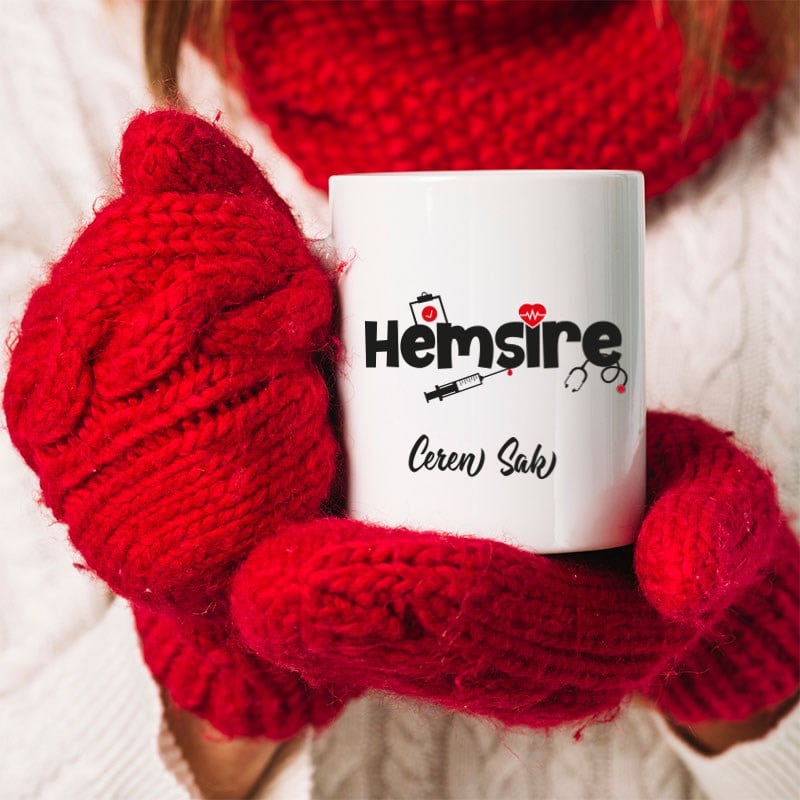 Hemşire İçin İsme Özel Tasarım Kupa BardakHB1116