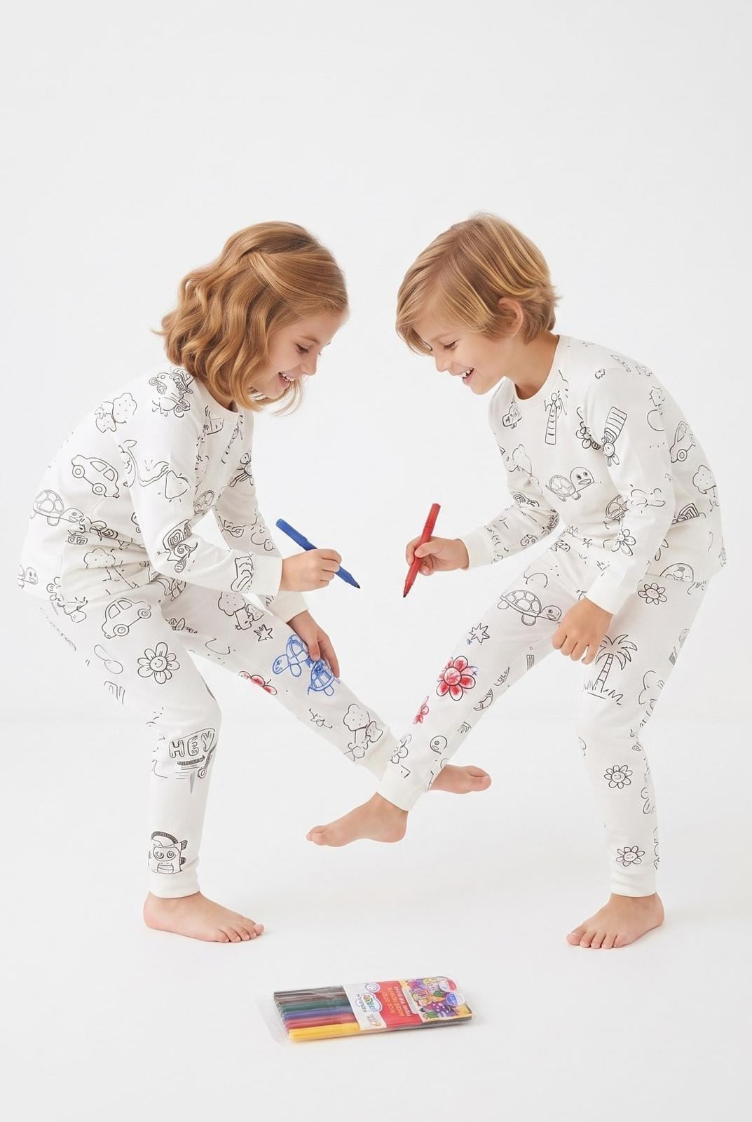 İSB Boyamalı Pijama Tk 1016 Modelleri