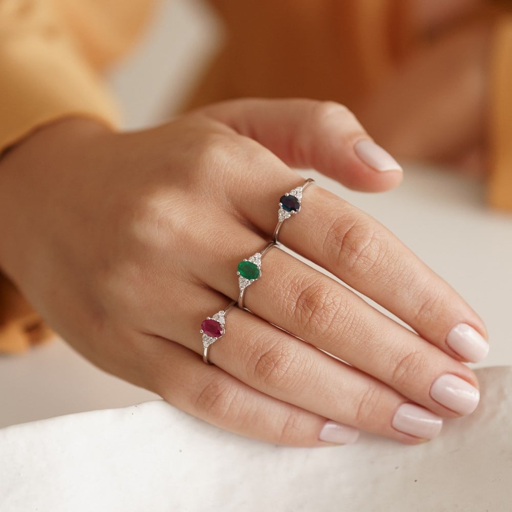0.76 Ct Yakut Taşlı Pırlanta Yüzük