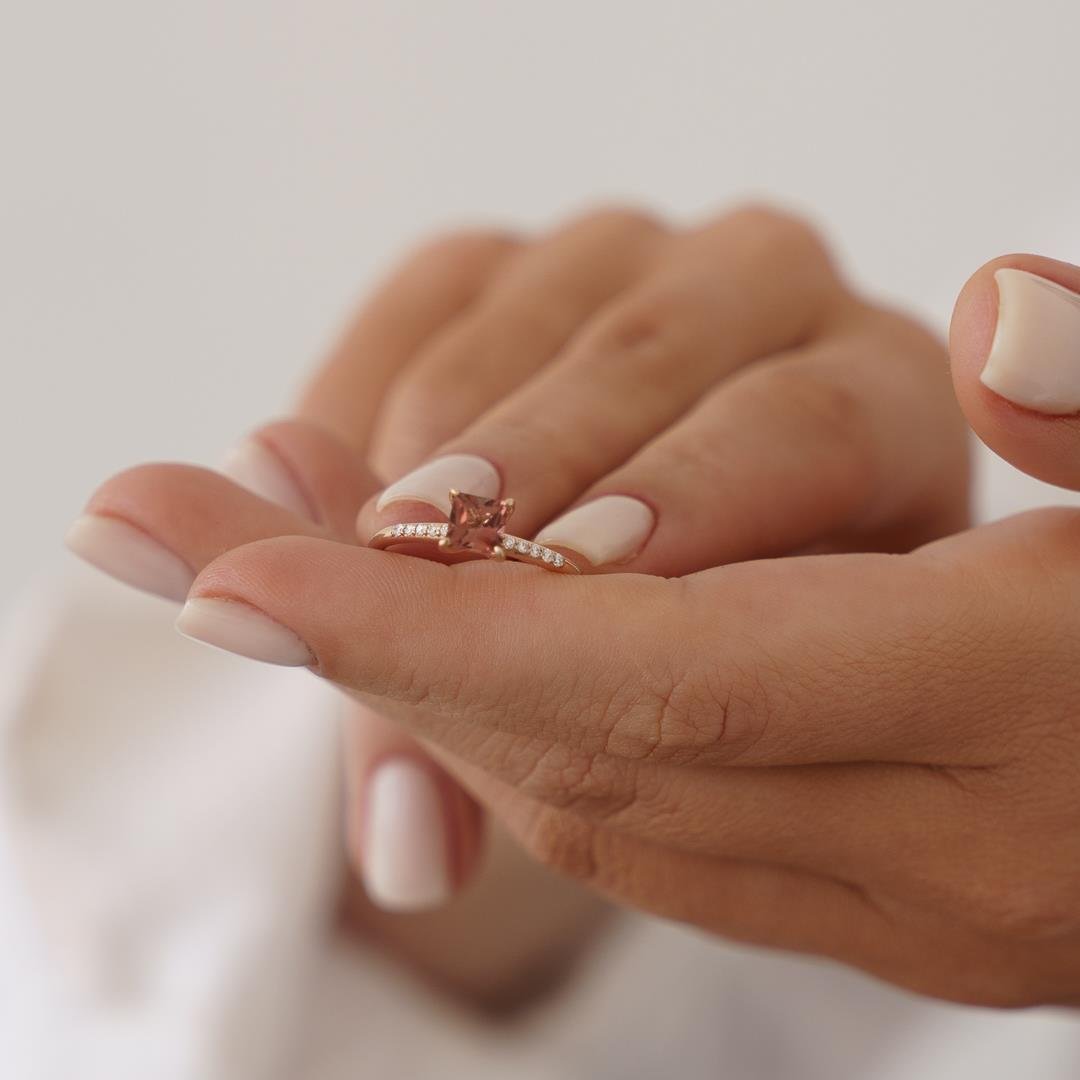 0.79 Ct Aşk Turmalin Pırlanta Yüzük