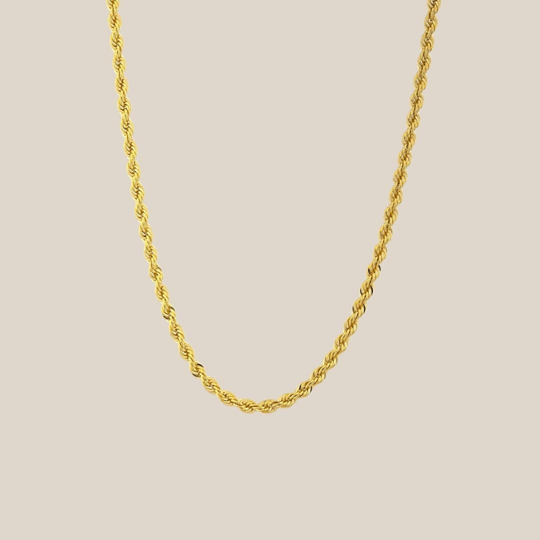 50 cm 3.30 mm Altın Halat Zincir