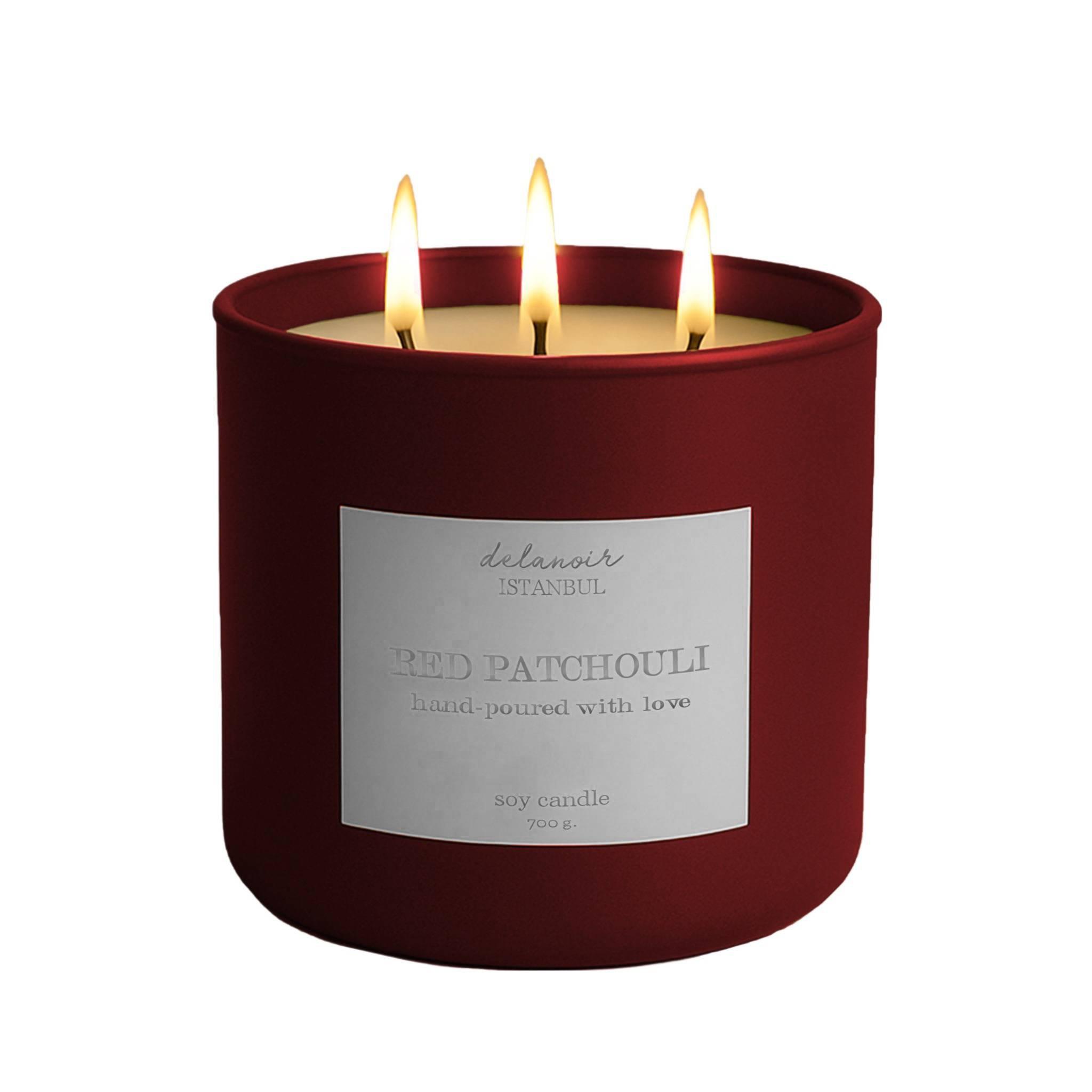 Red Patchouli Aromalı Soya Mumu