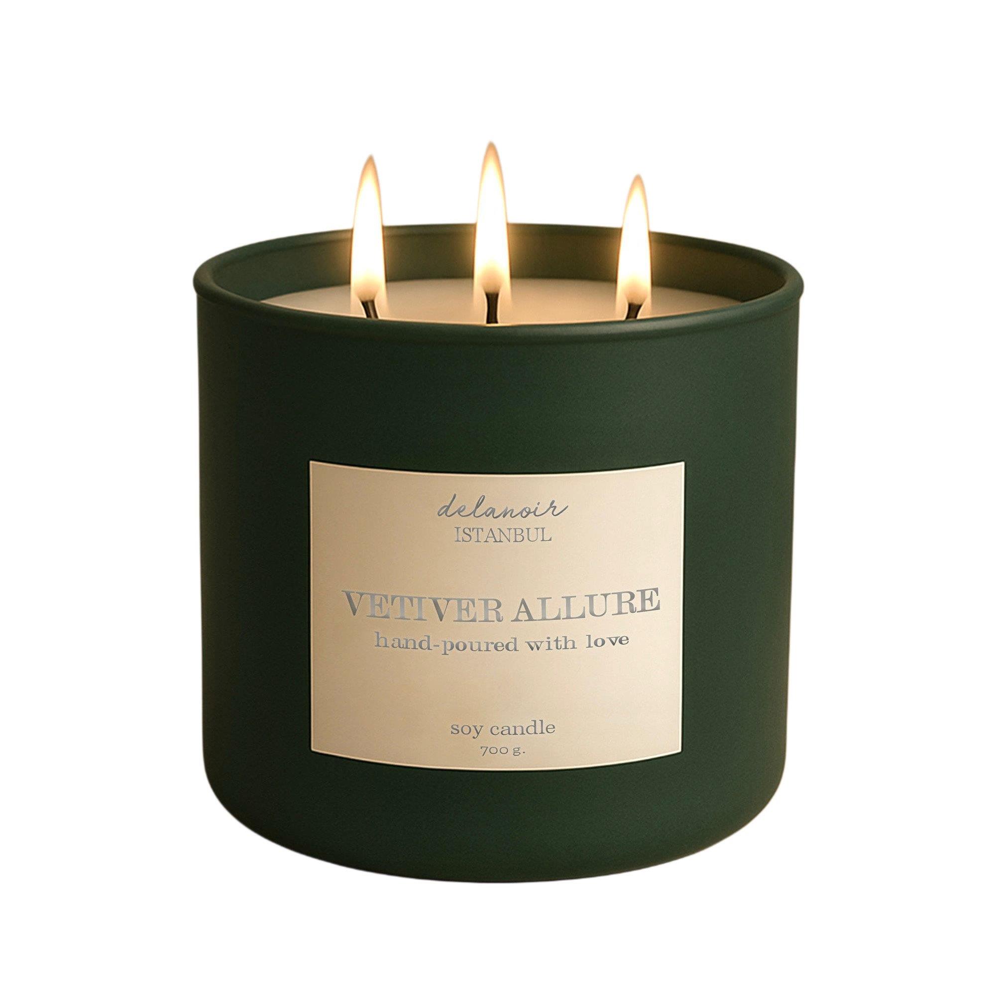 Vetiver Aromalı Soya Mumu