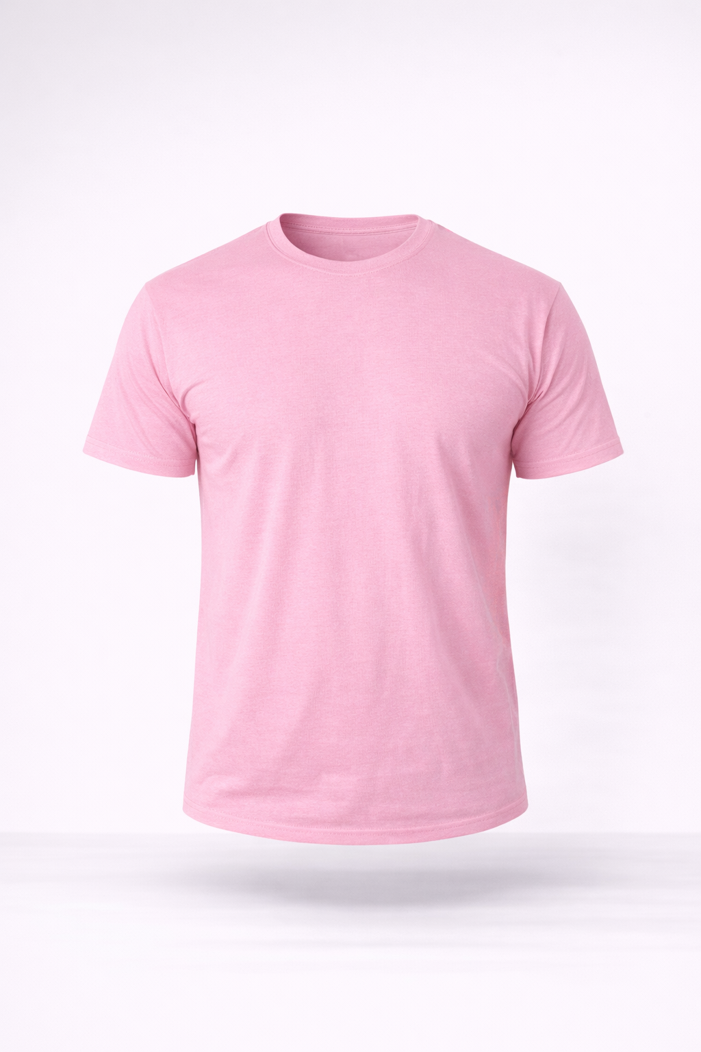 BASİC TSHİRTLERPembe Pembe Slim Fit Basic T-SHİRT TB