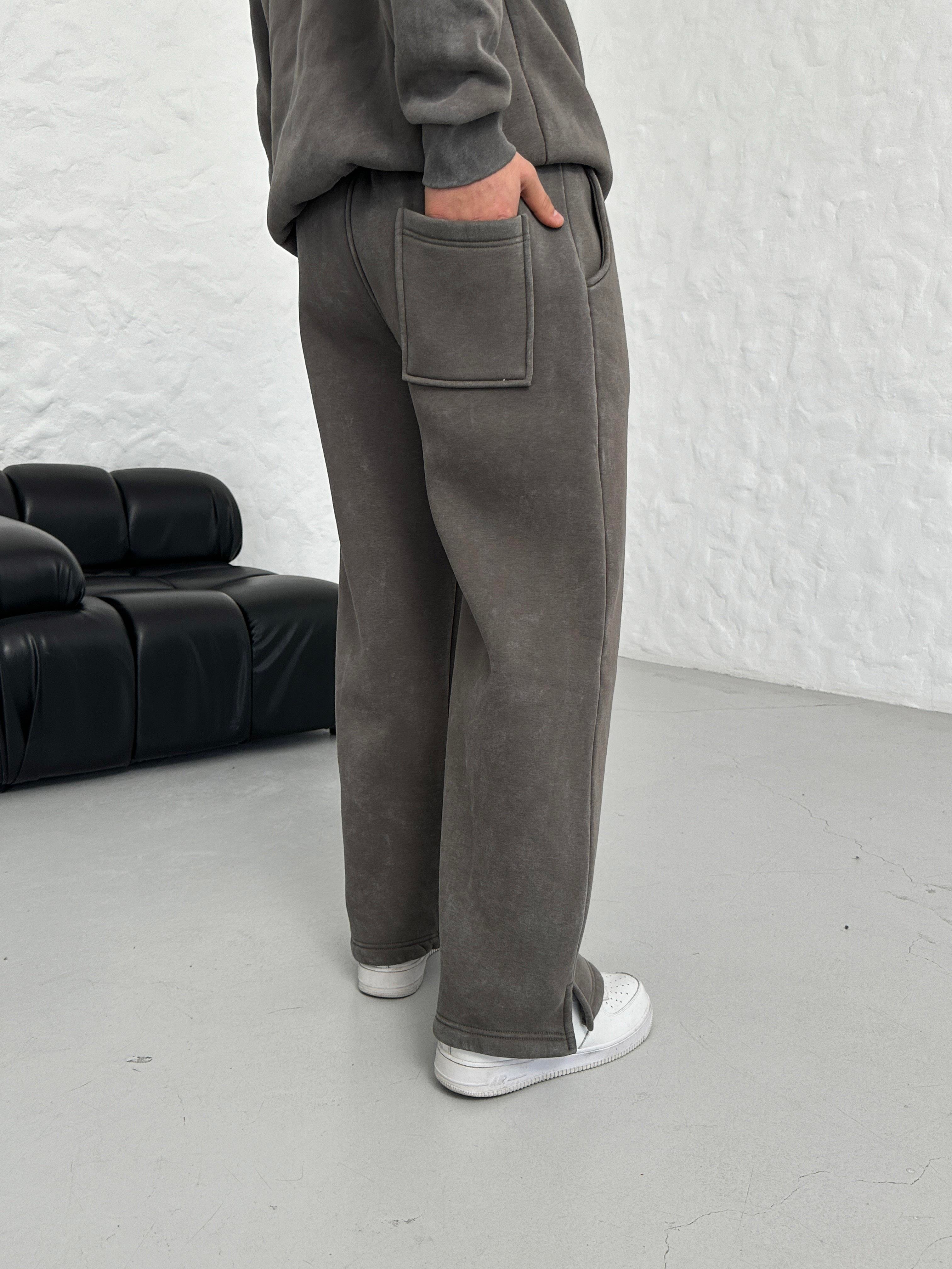EŞOFMAN ALTI & JOGGERFüme Yıkamalı Düz Baggy Eşofman PLZ