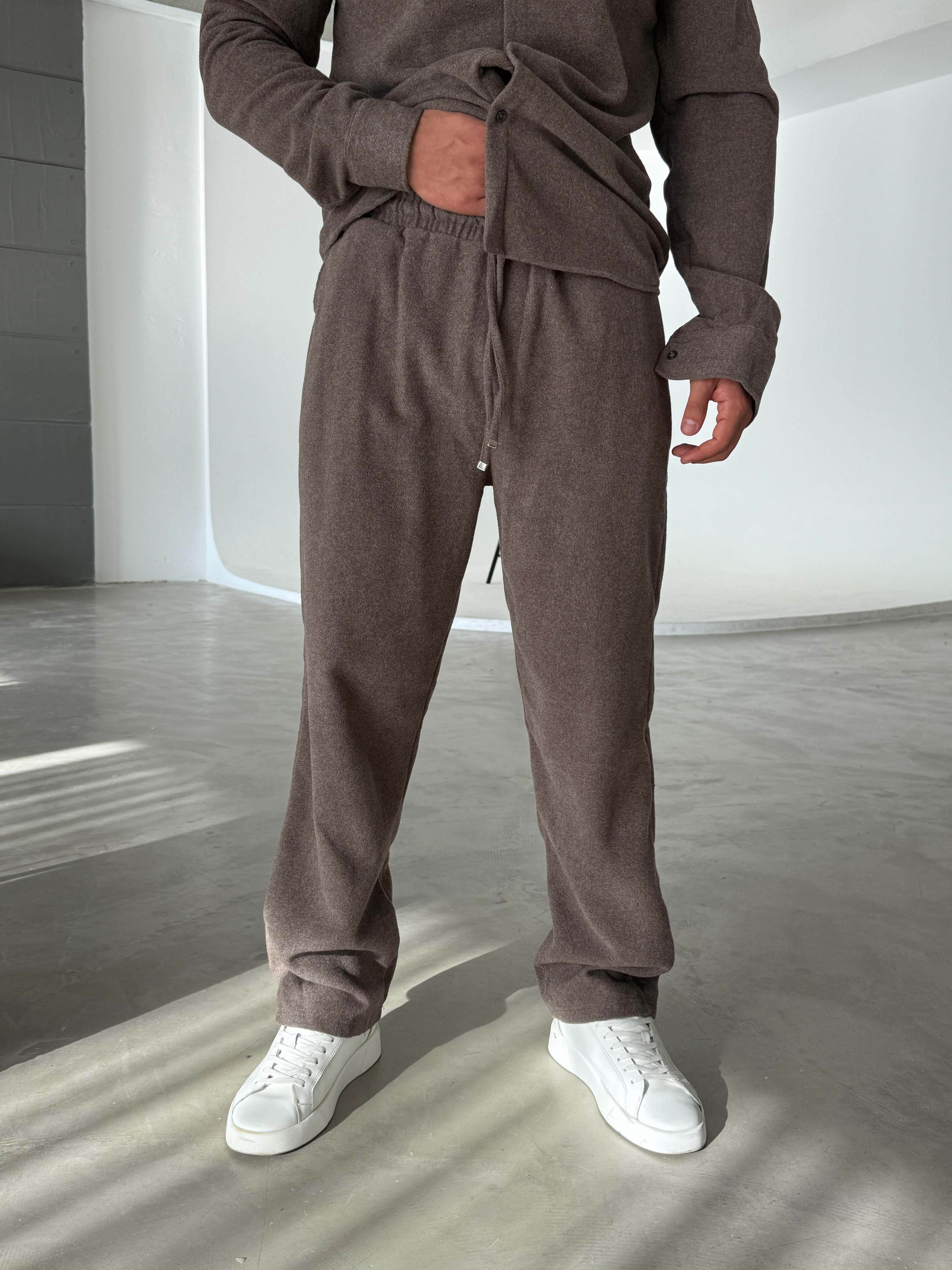 EŞOFMAN ALTI & JOGGERKahve Kaşe Pantolon SC