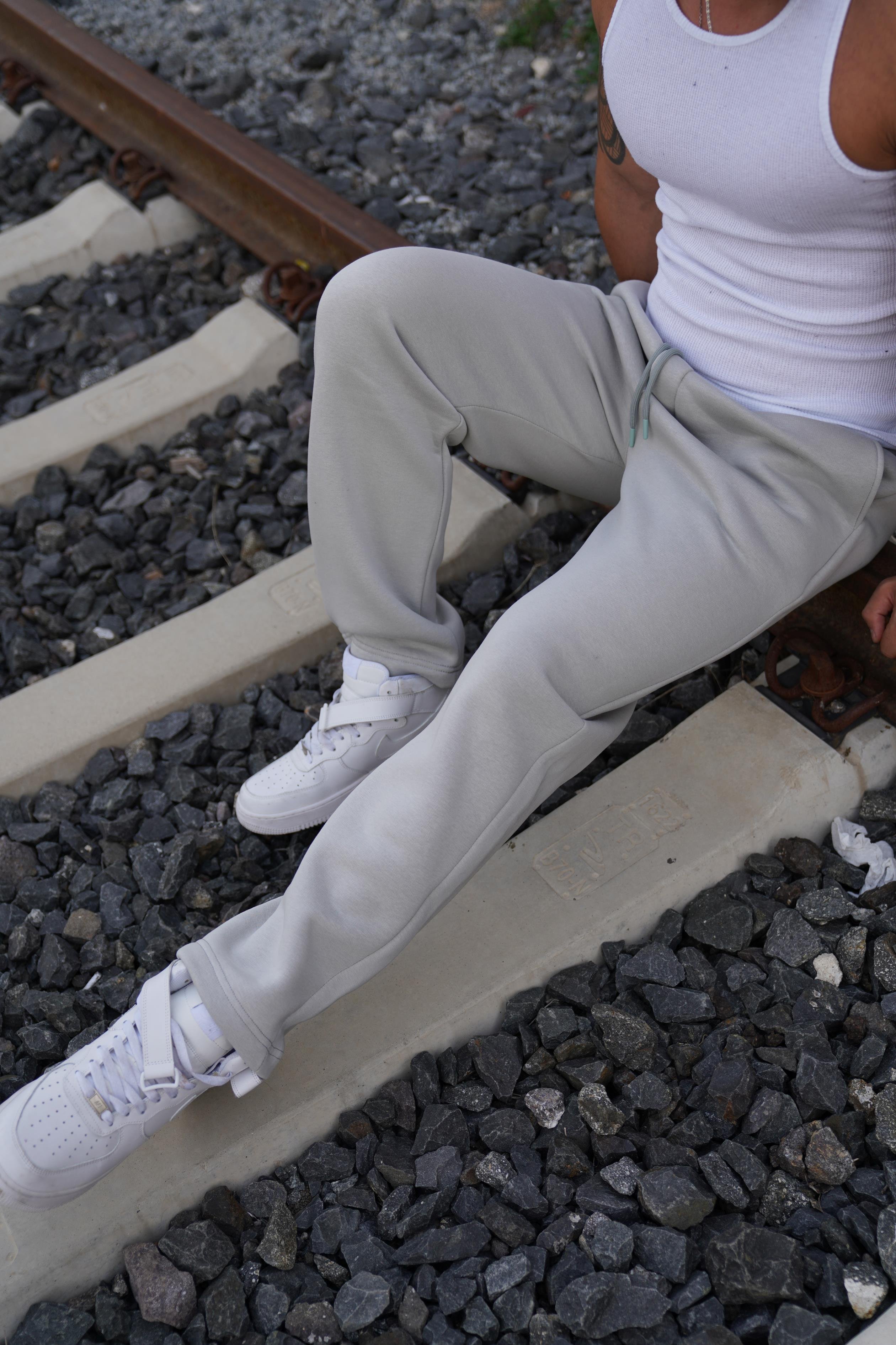 EşofmanGri 3 İplik Baggy Eşofman SNZ M8373