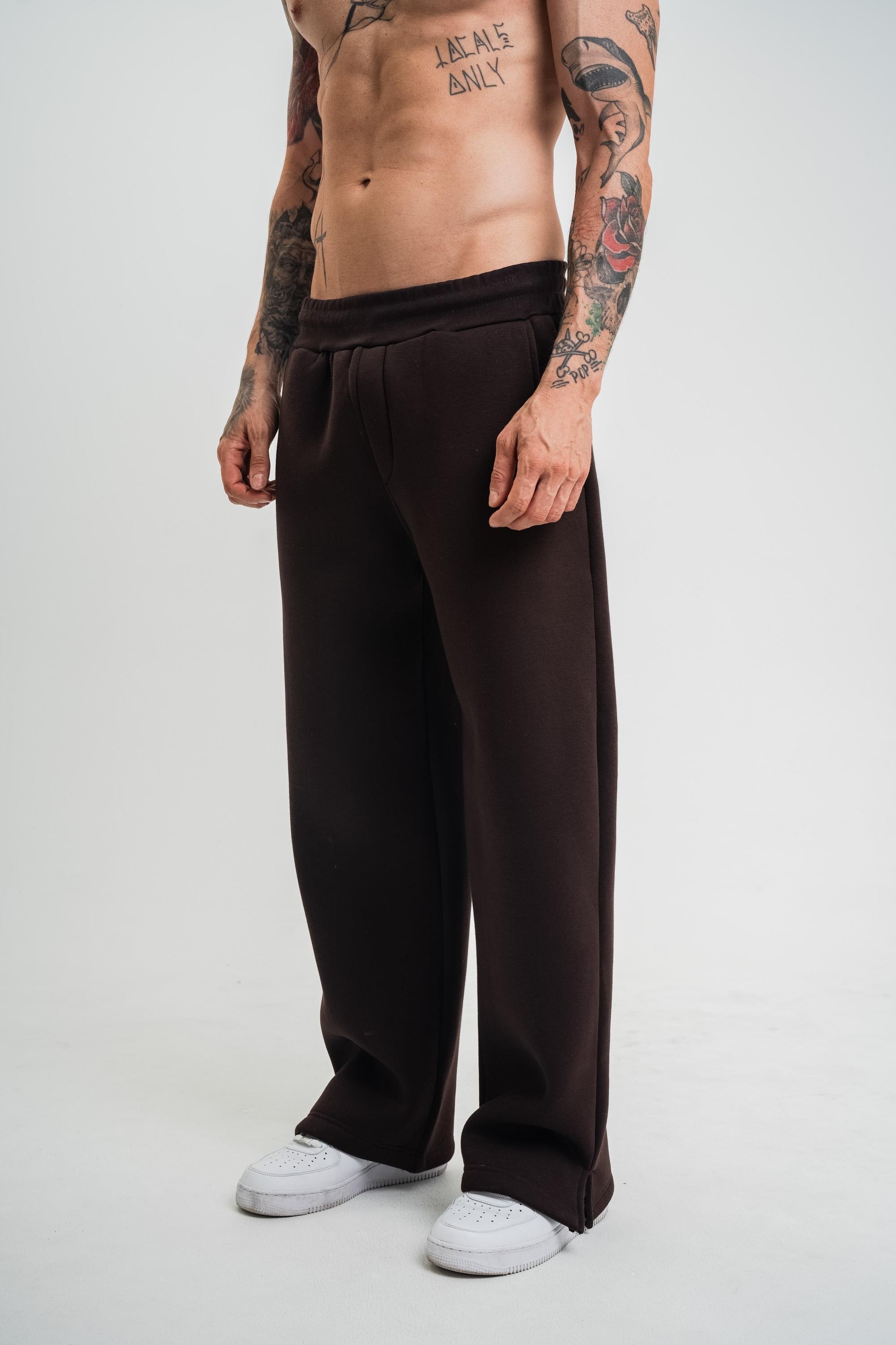 EşofmanKahve Düz Sage Baggy Alt PLZ