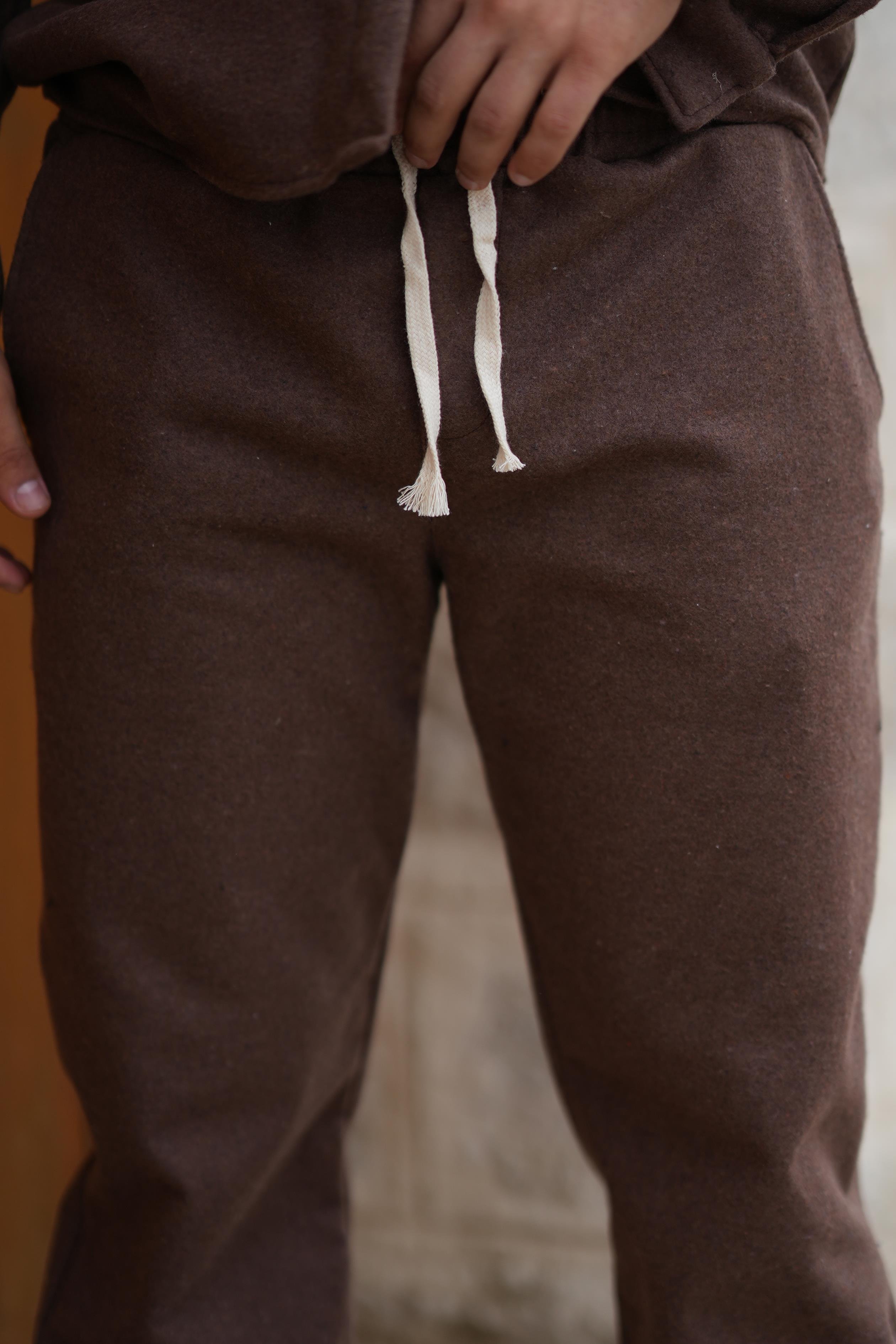 EşofmanKahve Kaşe Baggy Pantolon SC
