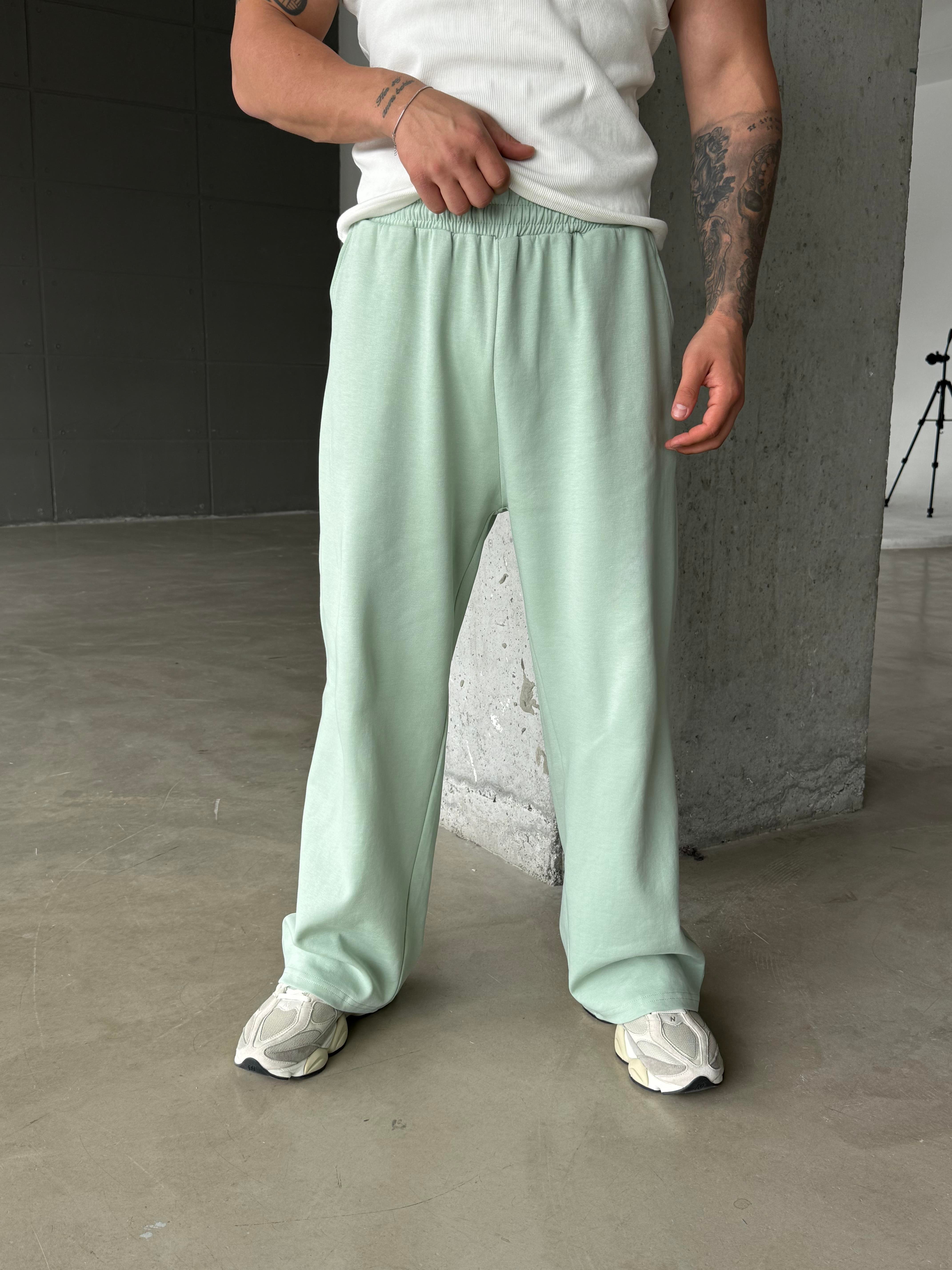 EşofmanSuyeşili Basic Baggy Pamuk Eşofman SC