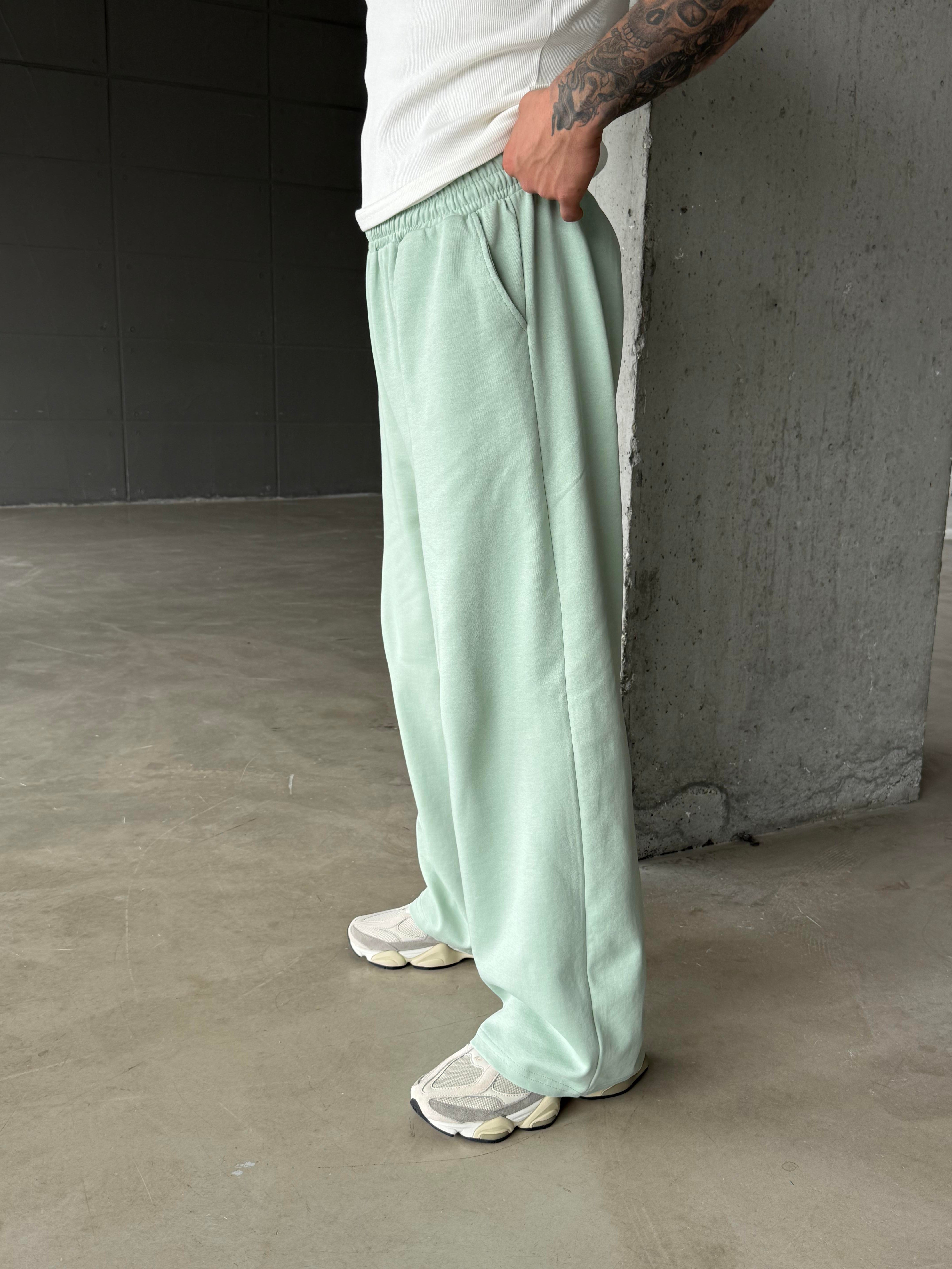 EşofmanSuyeşili Basic Baggy Pamuk Eşofman SC