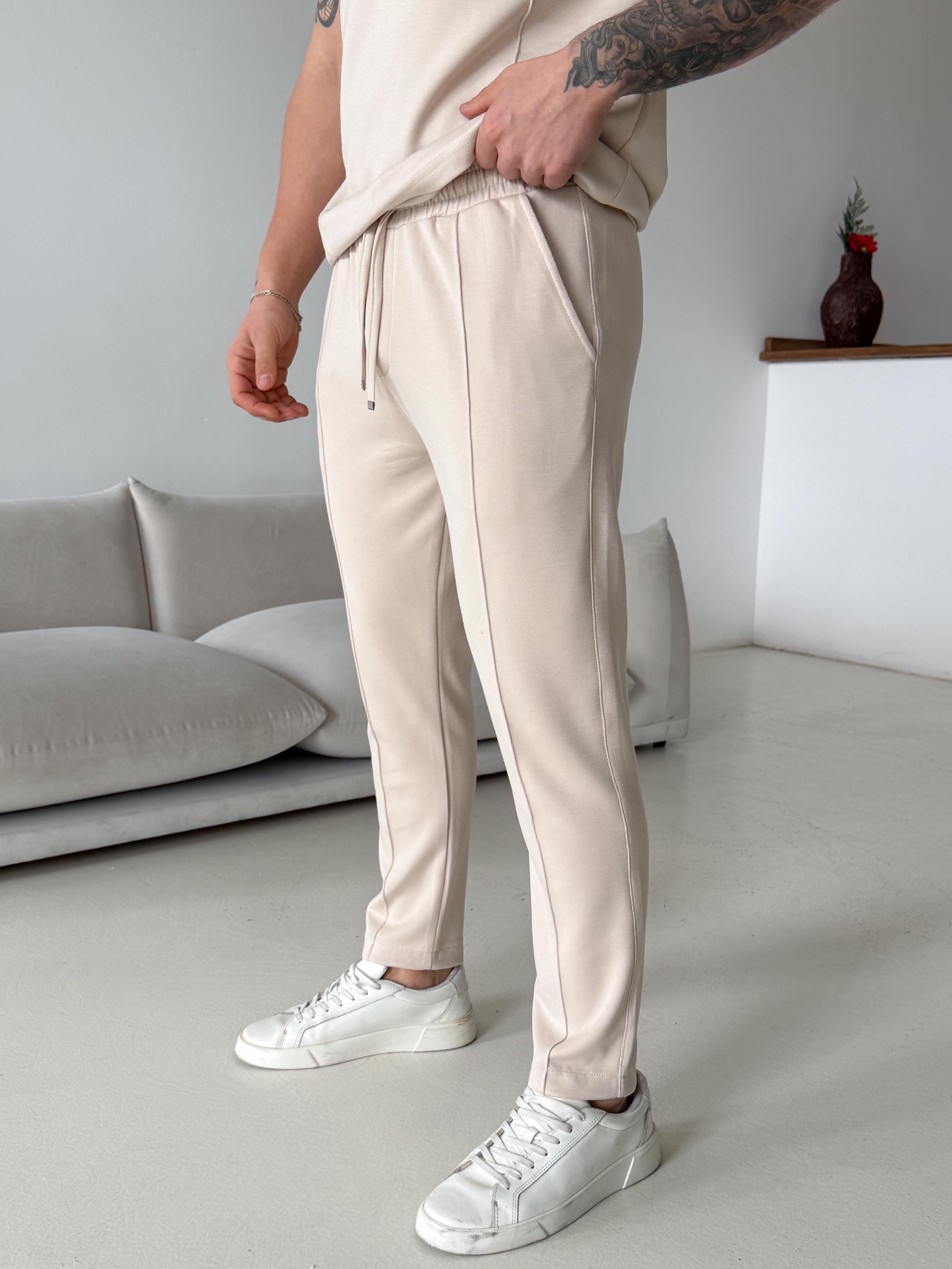 GabardinBej Çimalı Regular Oysho Pantalon LNS 22079