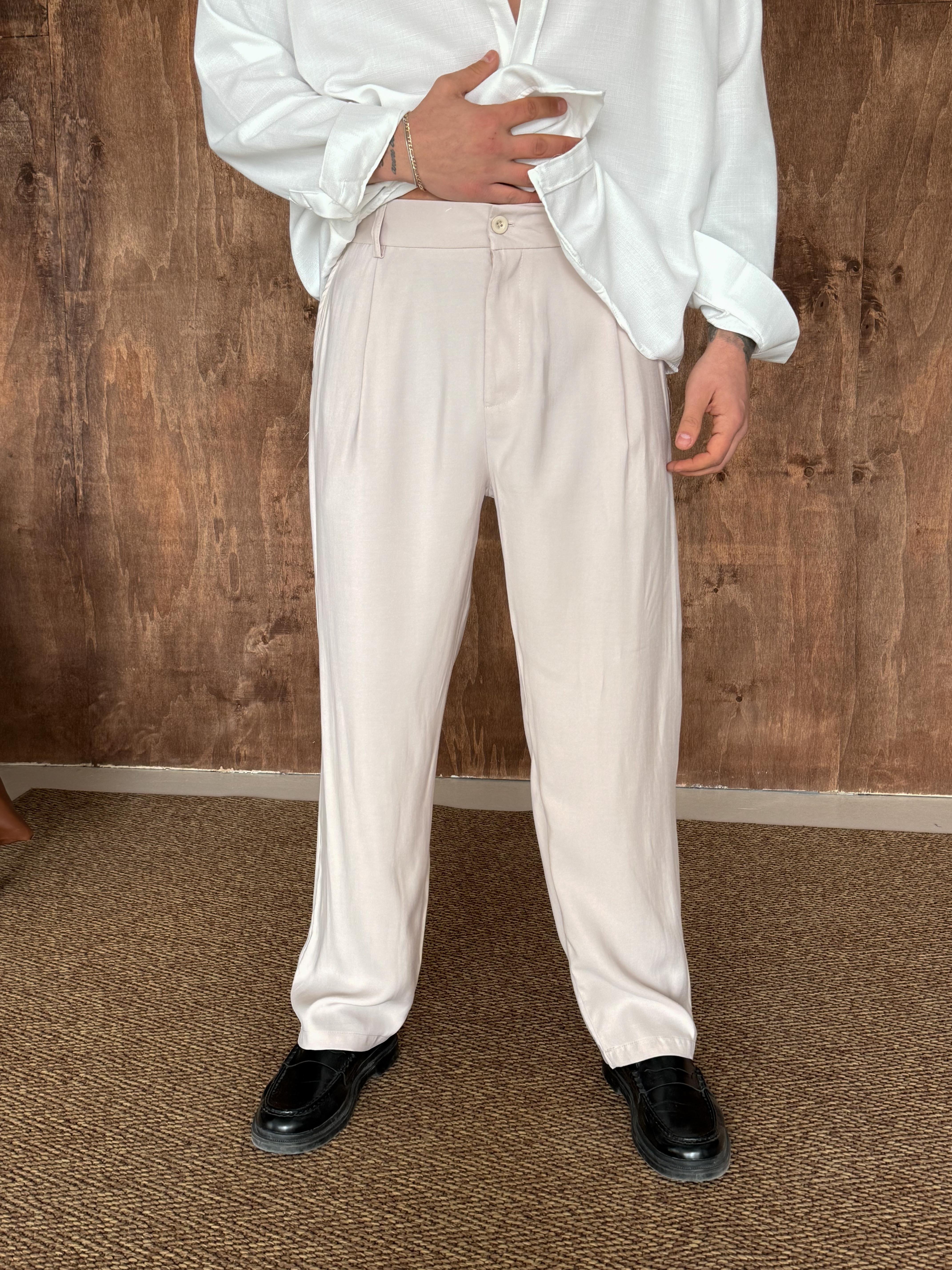 GabardinBej Modal Bel Lastikli Pantalon PLZ