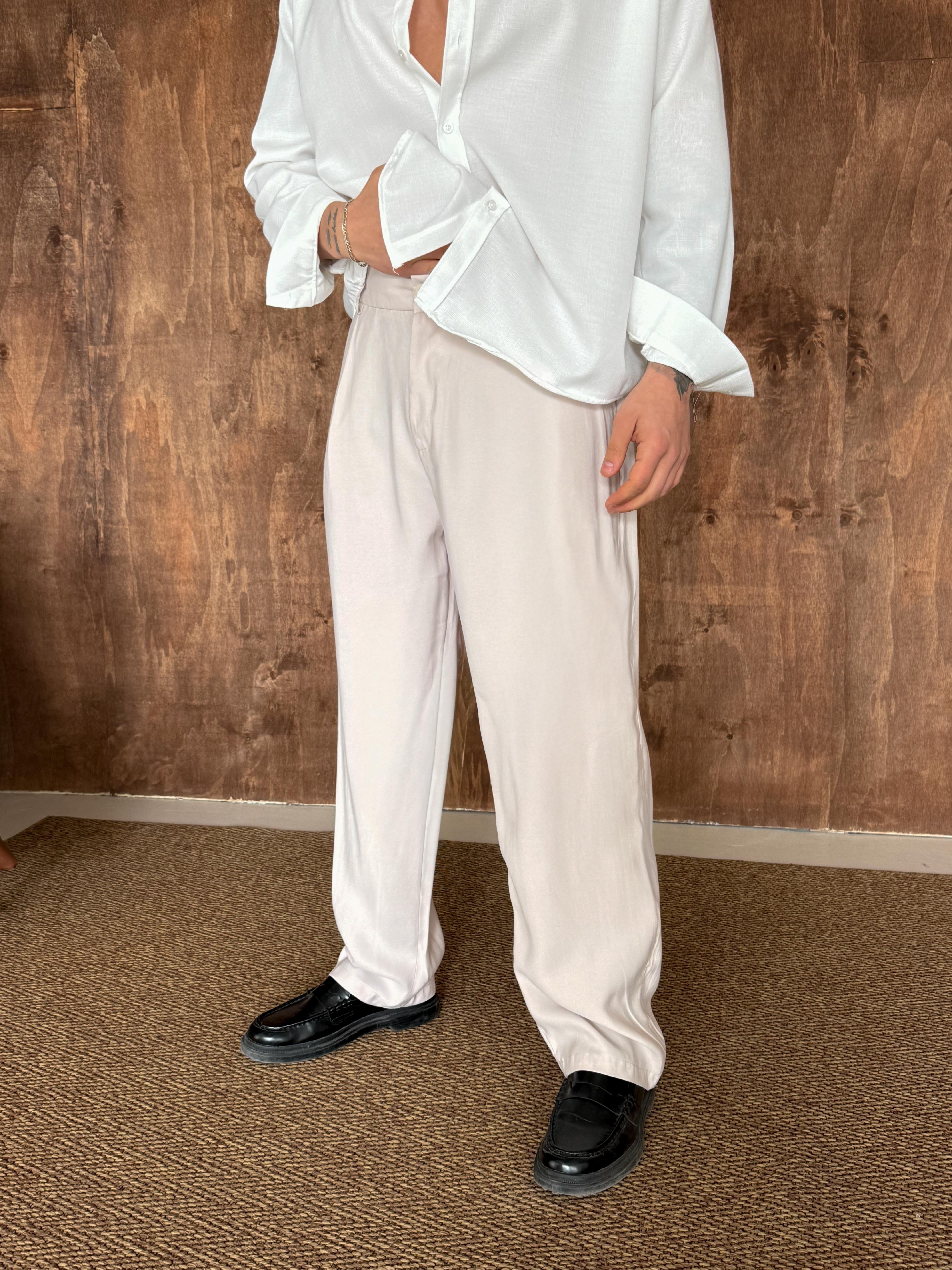 GabardinBej Modal Bel Lastikli Pantalon PLZ