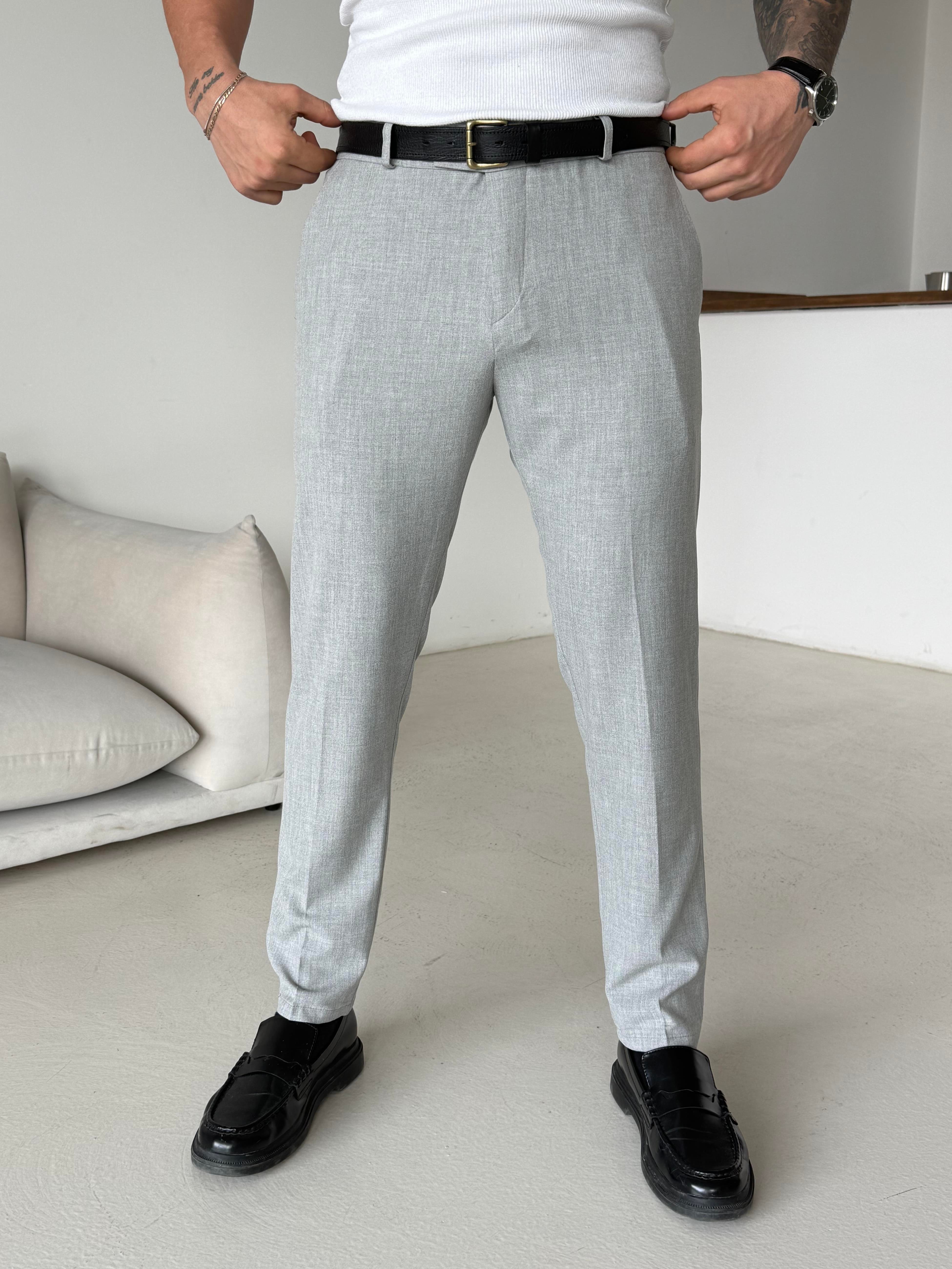 GabardinGri Dilli Slim Fit Kumaş Pantalon SC