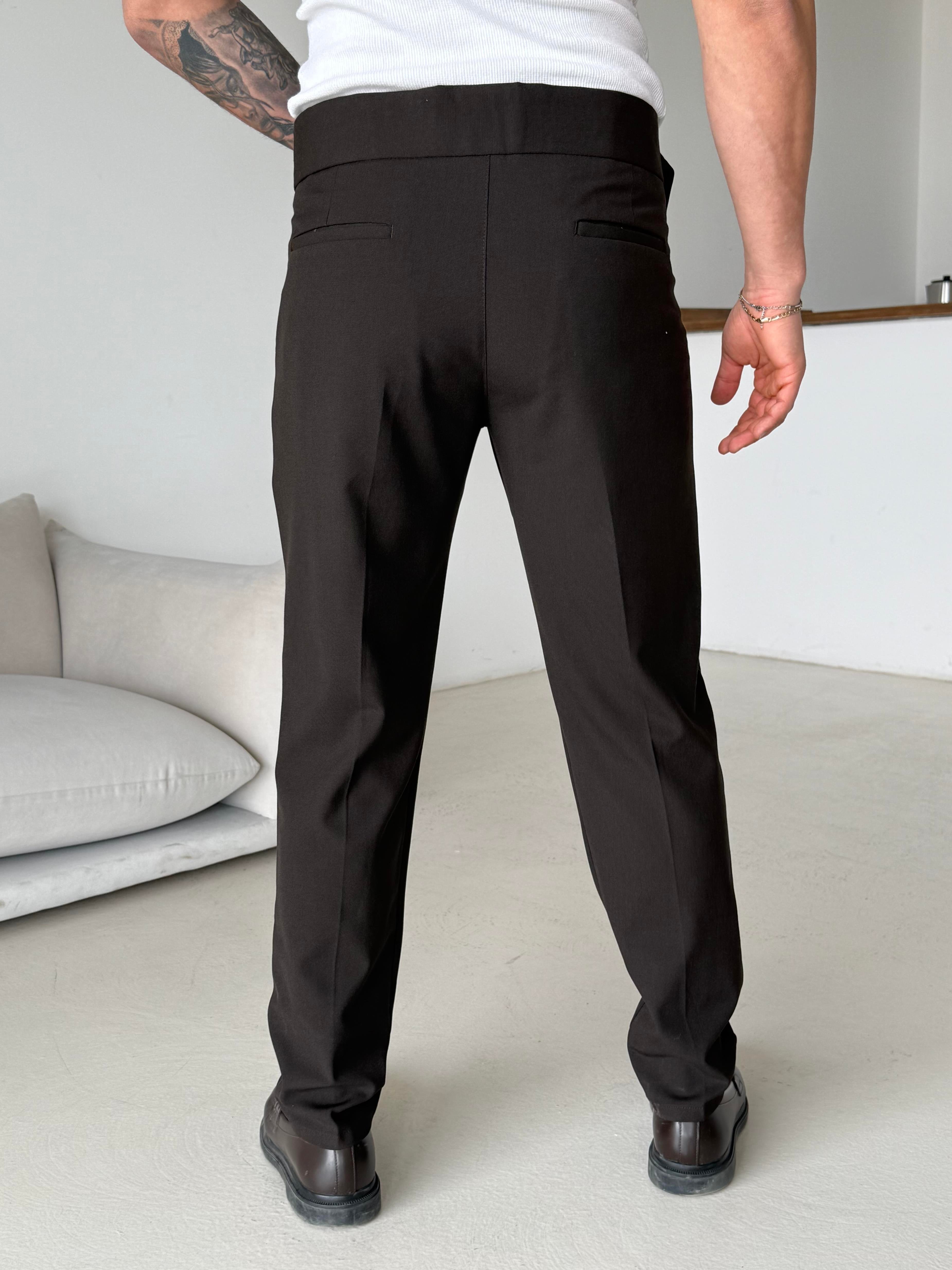 GabardinKahve Dört Düğmeli Tokalı Regular Fit Kumaş Pantalon SC