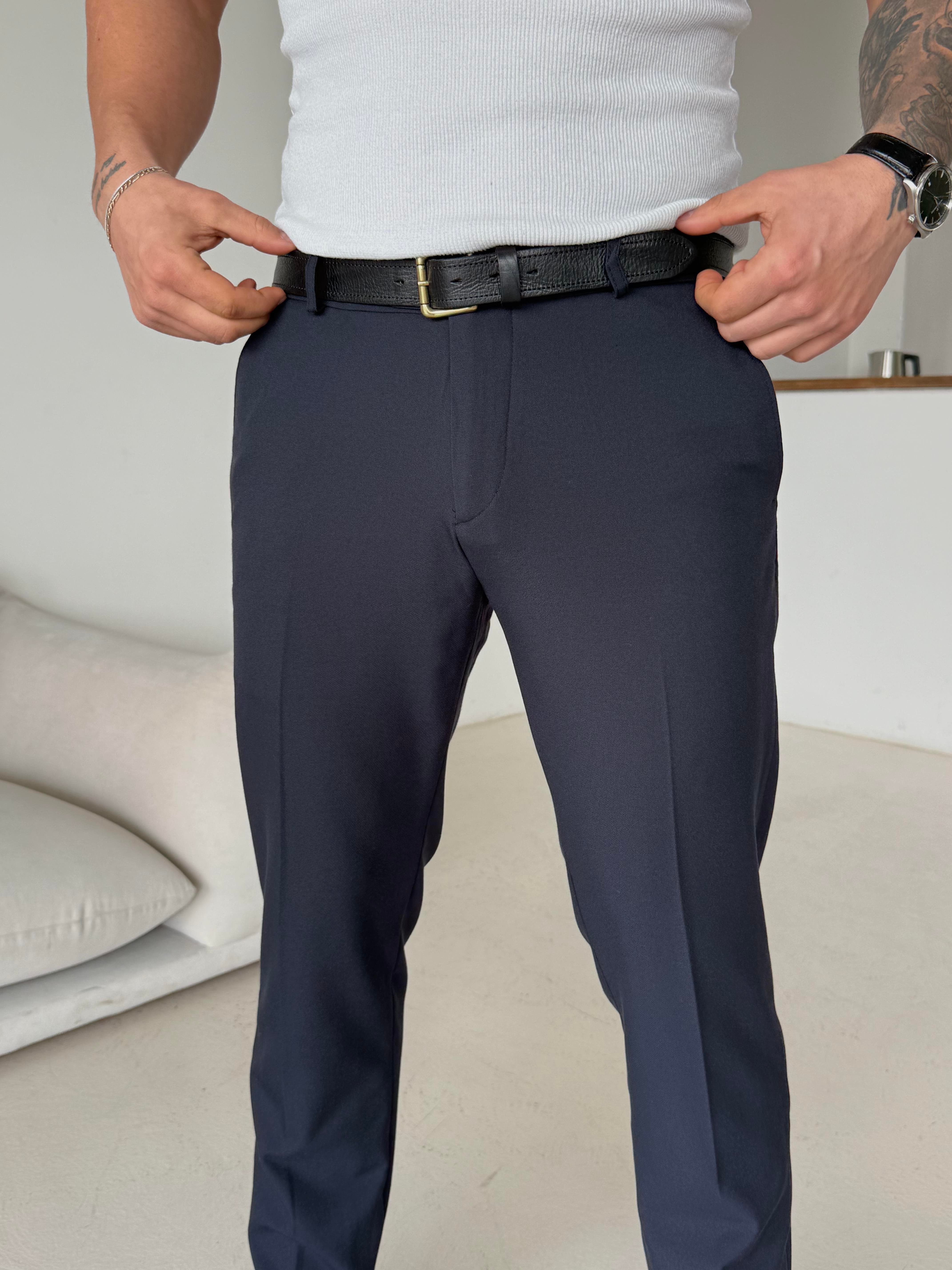 GabardinLacivert Dilli Slim Fit Kumaş Pantalon SC