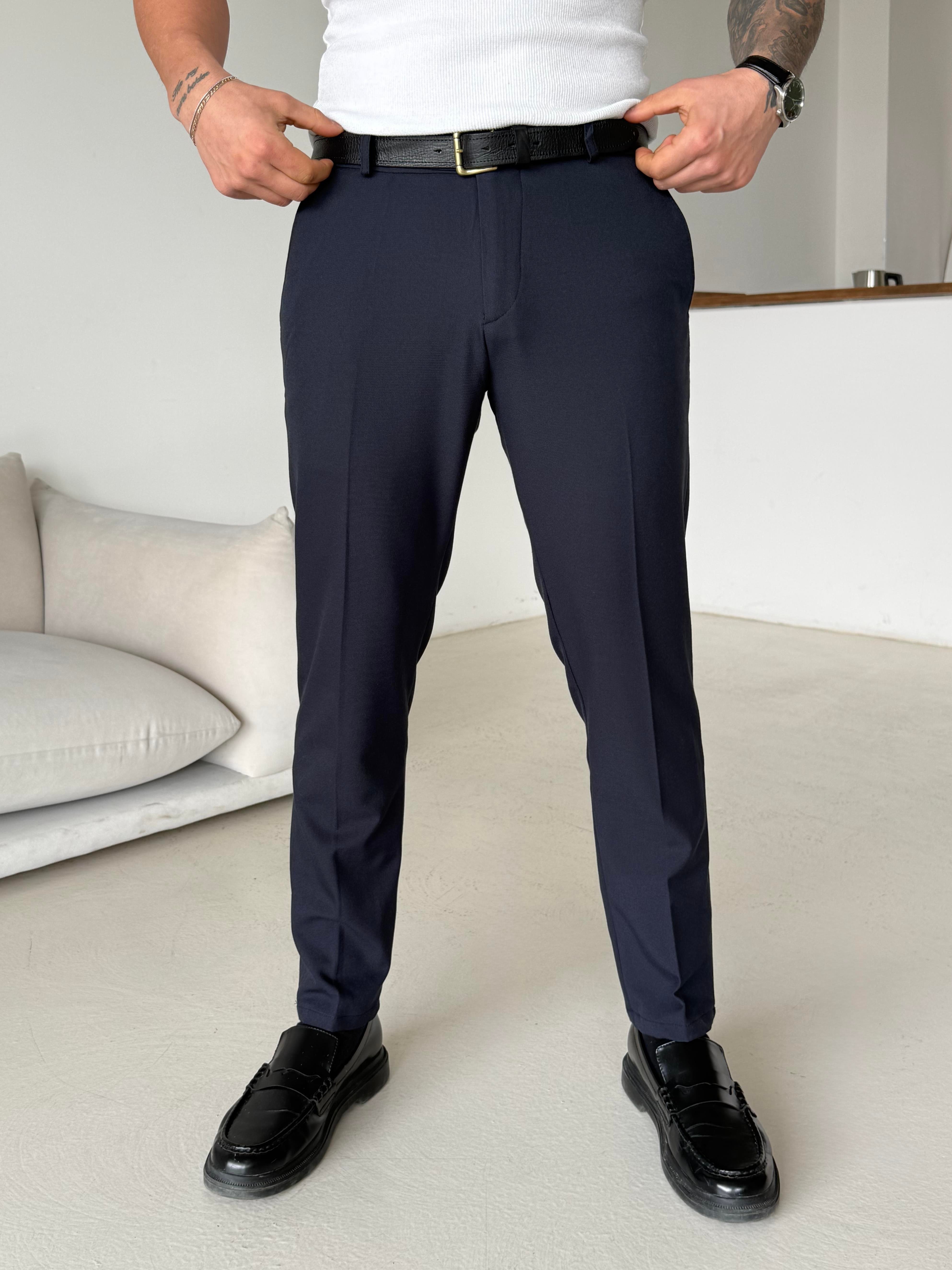 GabardinLacivert Dilli Slim Fit Kumaş Pantalon SC