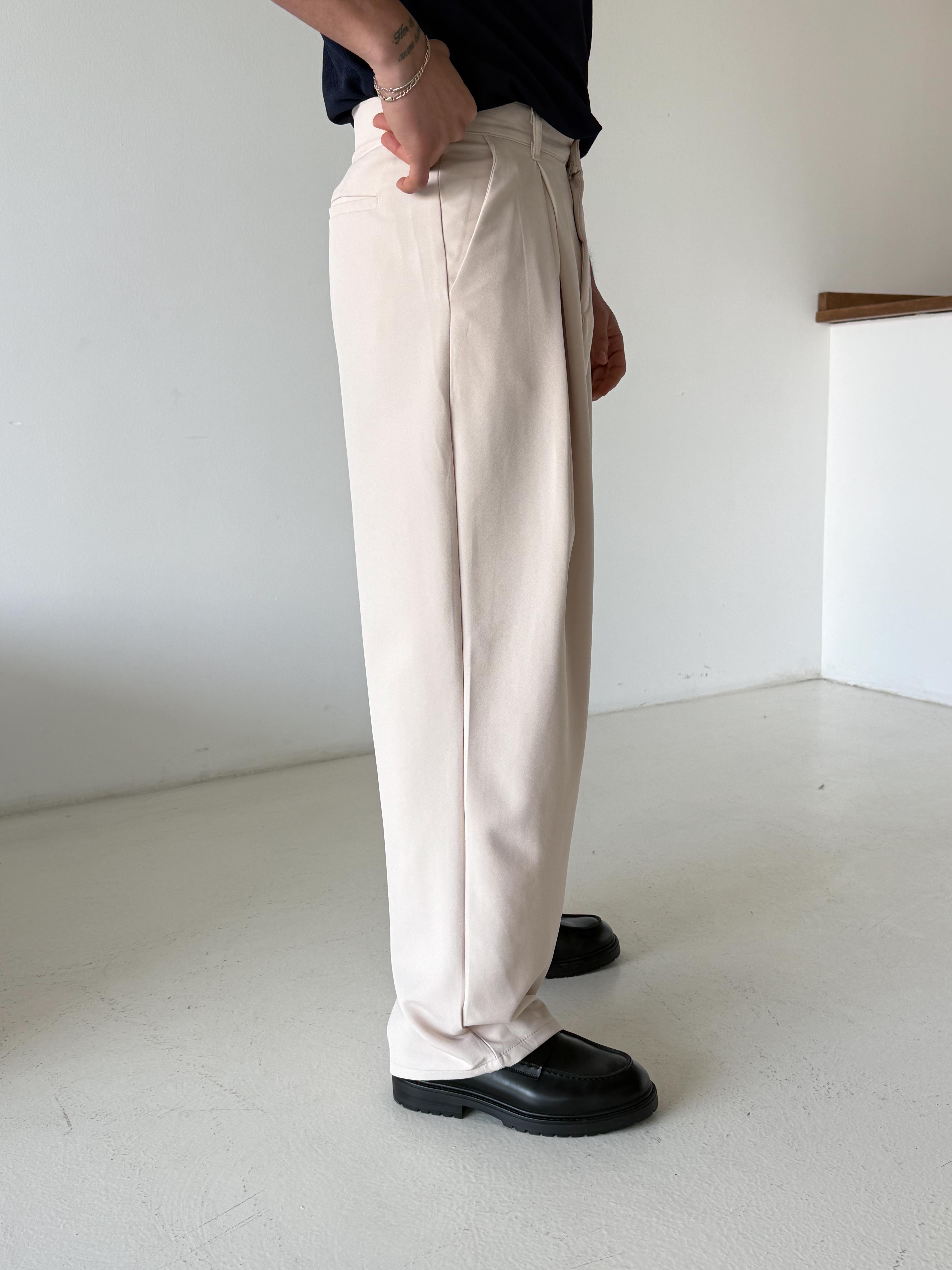 GabardinTaş Double Palazzo Pantalon 4062 PNC