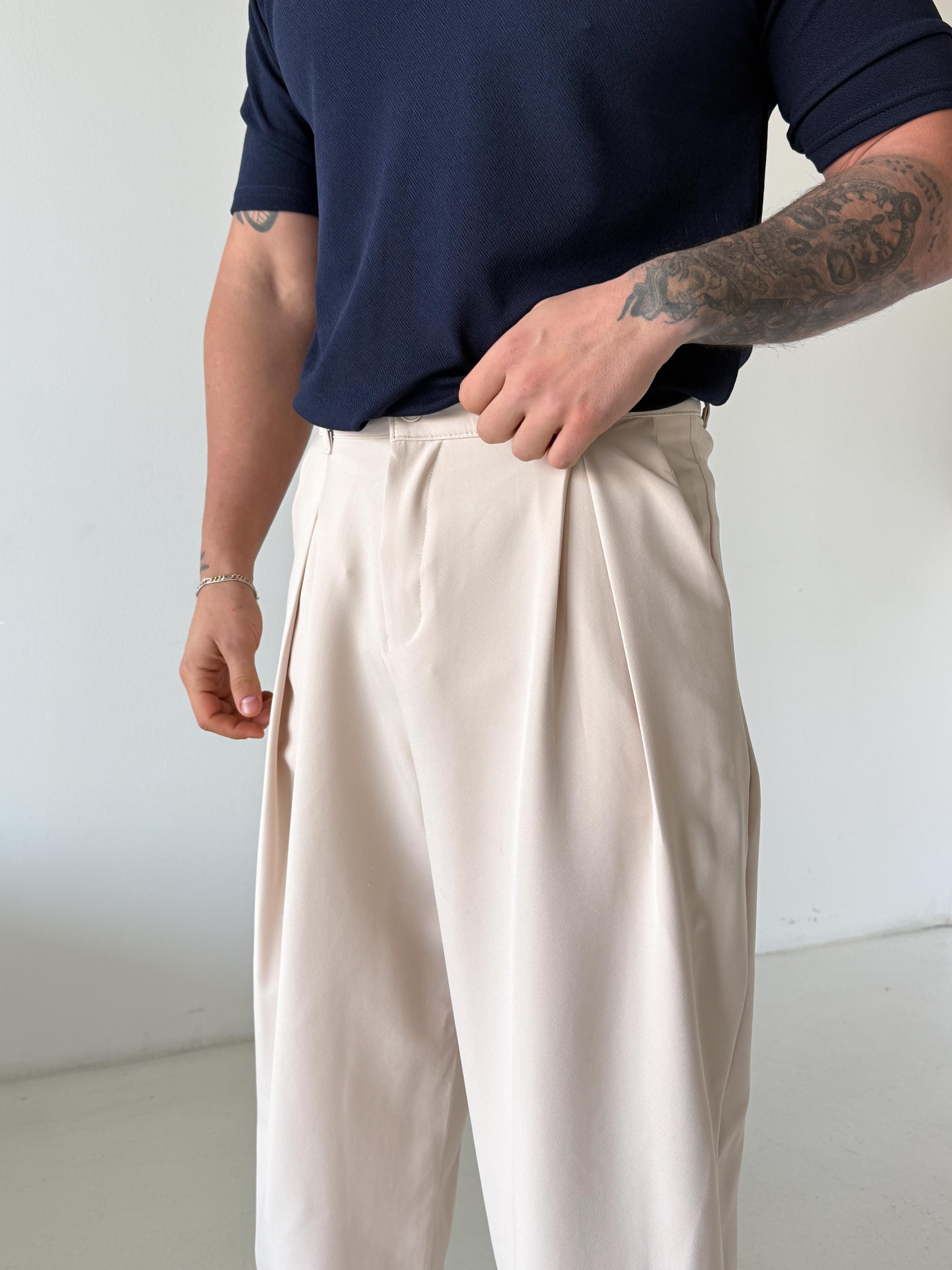 GabardinTaş Double Palazzo Pantalon 4062 PNC