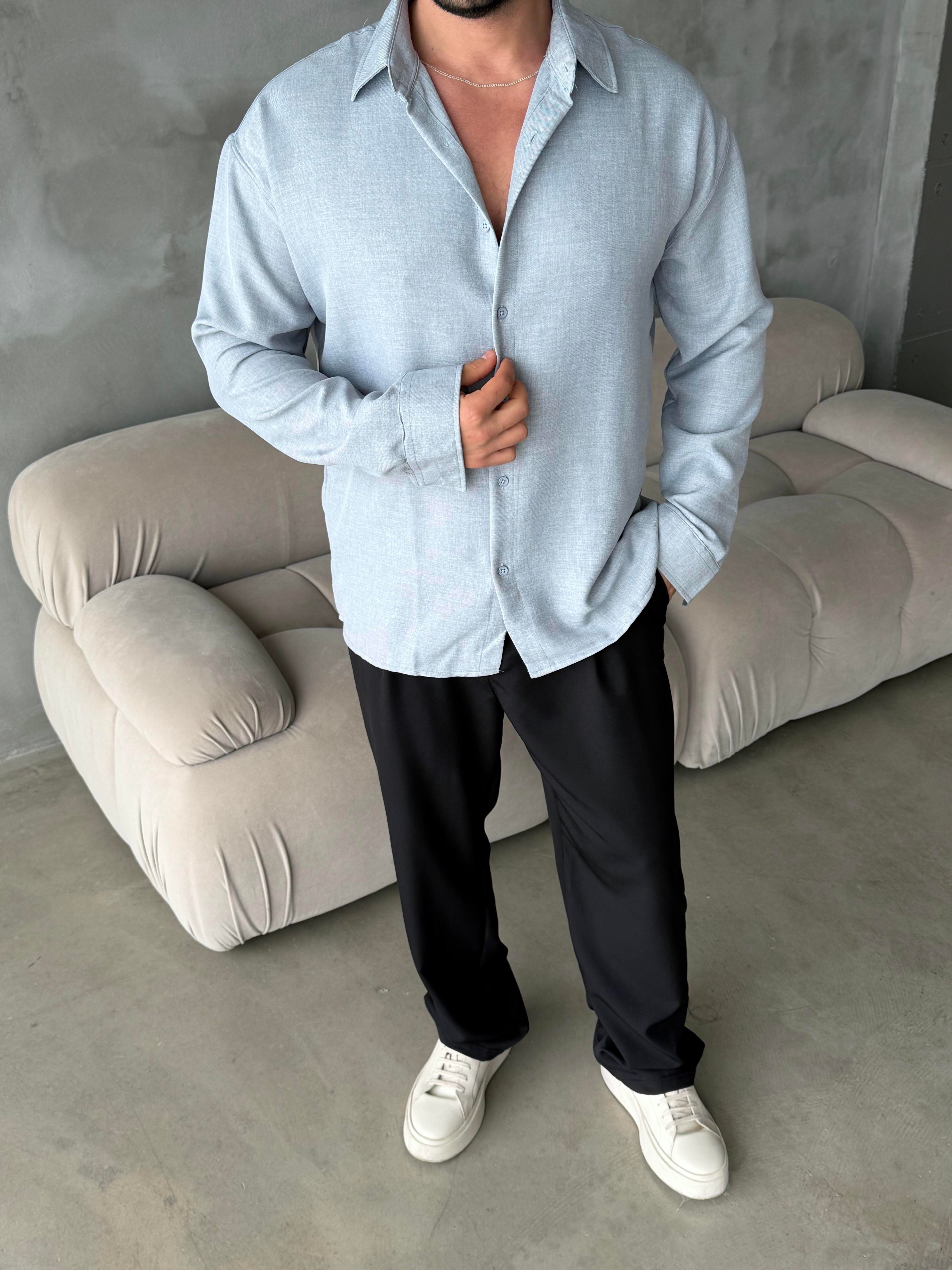 GÖMLEKBebemavi Keten Gömlek MSS