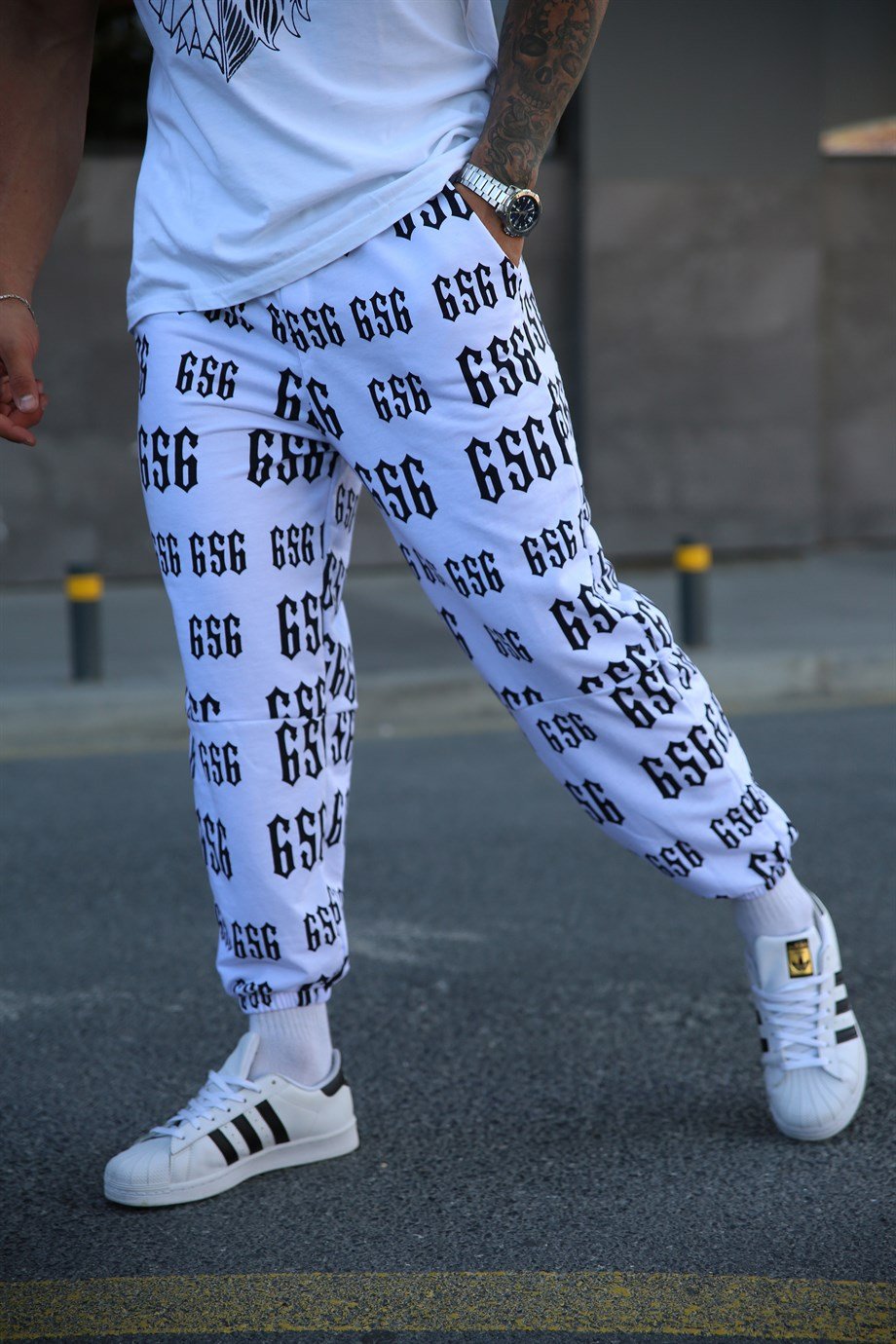 JOGGERBeyaz Full 565 Baskılı Jogger TMB