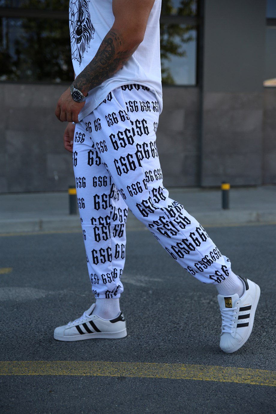 JOGGERBeyaz Full 565 Baskılı Jogger TMB