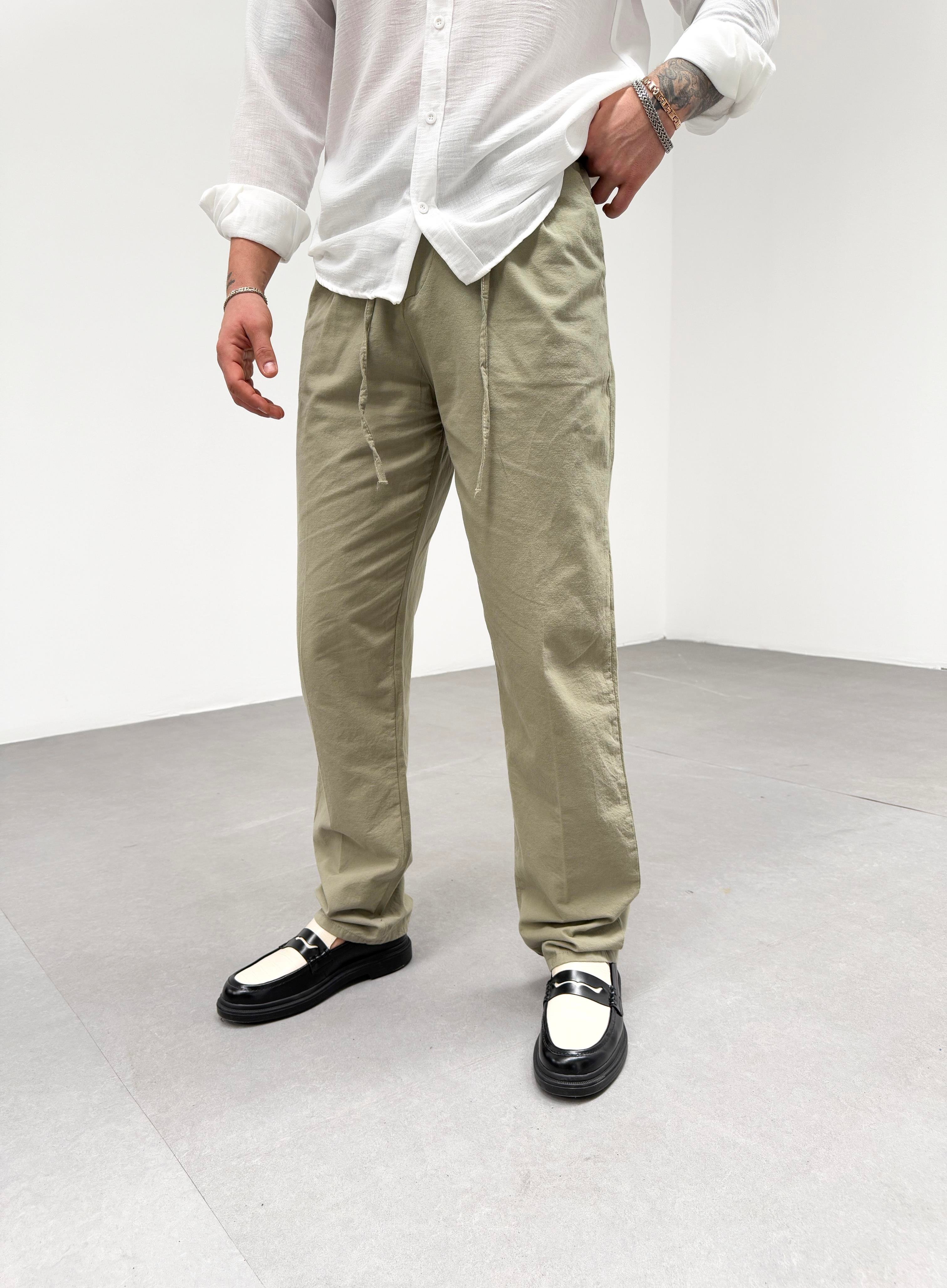 KOT PANTOLONHaki Bel İpli Baggy Pantalon SNZ M4595