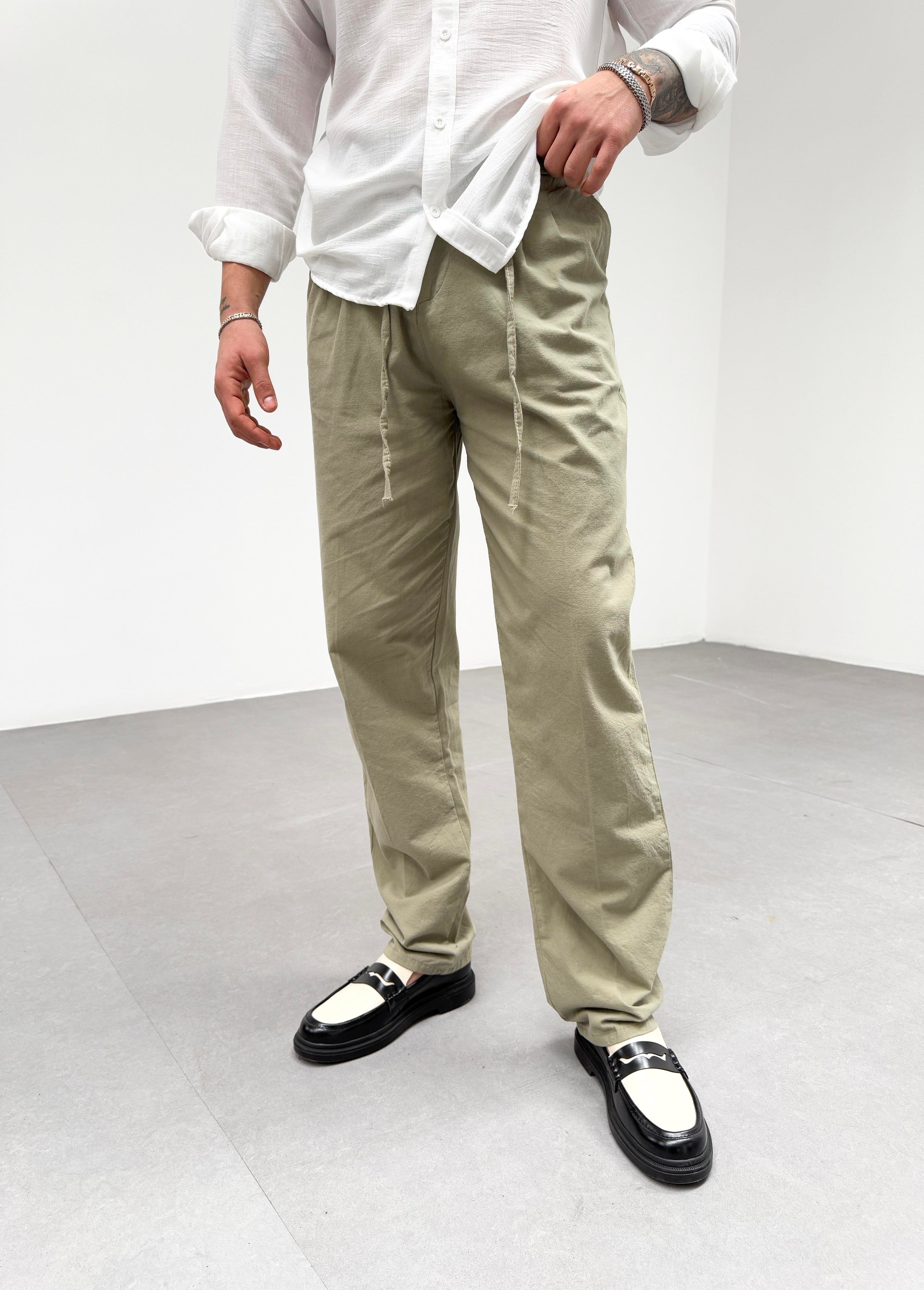 KOT PANTOLONHaki Bel İpli Baggy Pantalon SNZ M4595