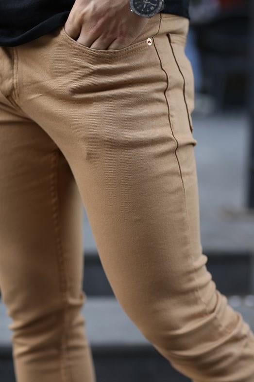 KOT PANTOLONStandart Taba Düz Slim Fit Kot Pantolon 0019 2024