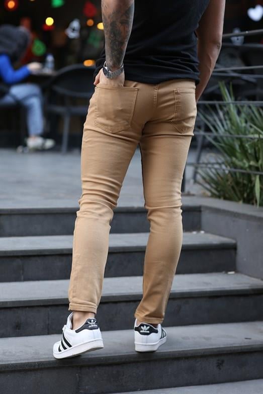 KOT PANTOLONStandart Taba Düz Slim Fit Kot Pantolon 0019 2024