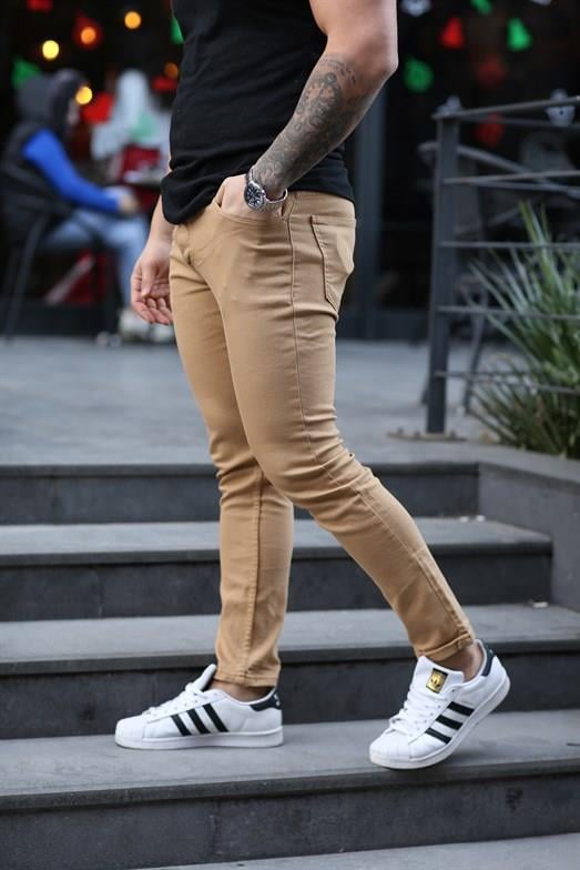 KOT PANTOLONStandart Taba Düz Slim Fit Kot Pantolon 0019 2024
