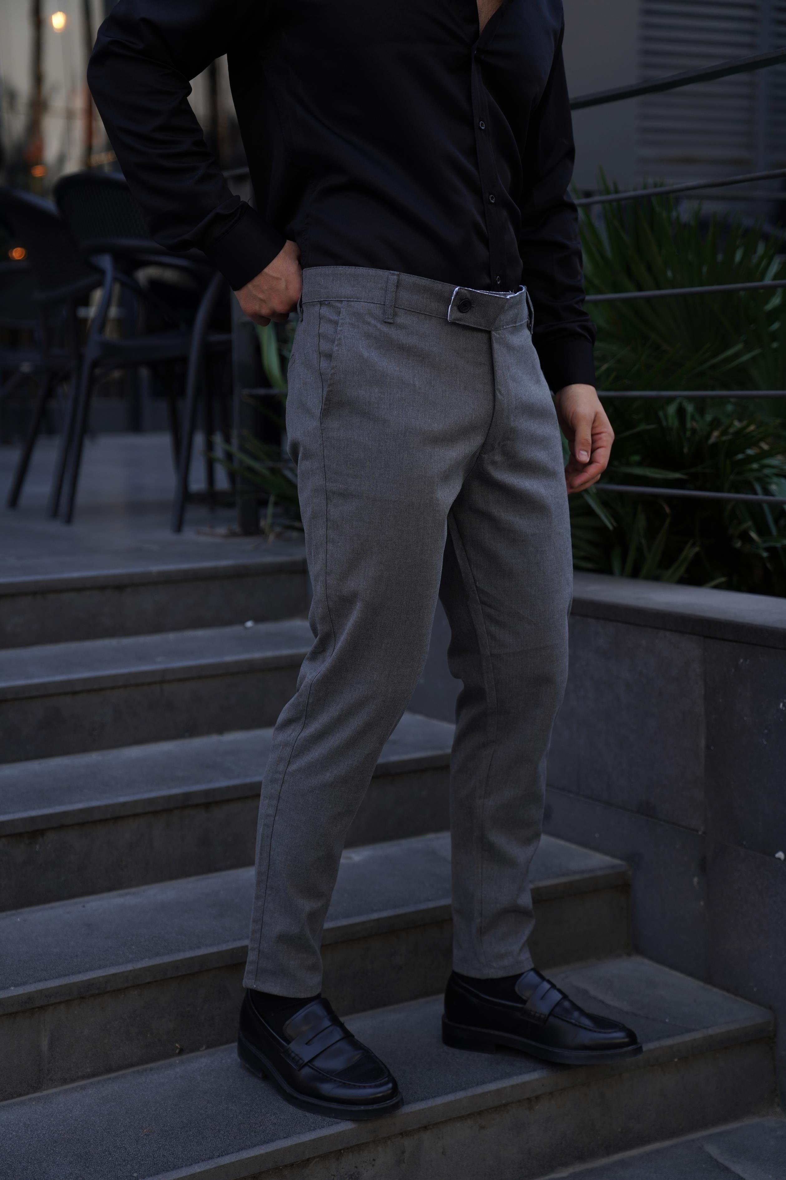KUMAŞ PANTOLONAntrasit Kumaş Pantolon Slim Fit PLT 011