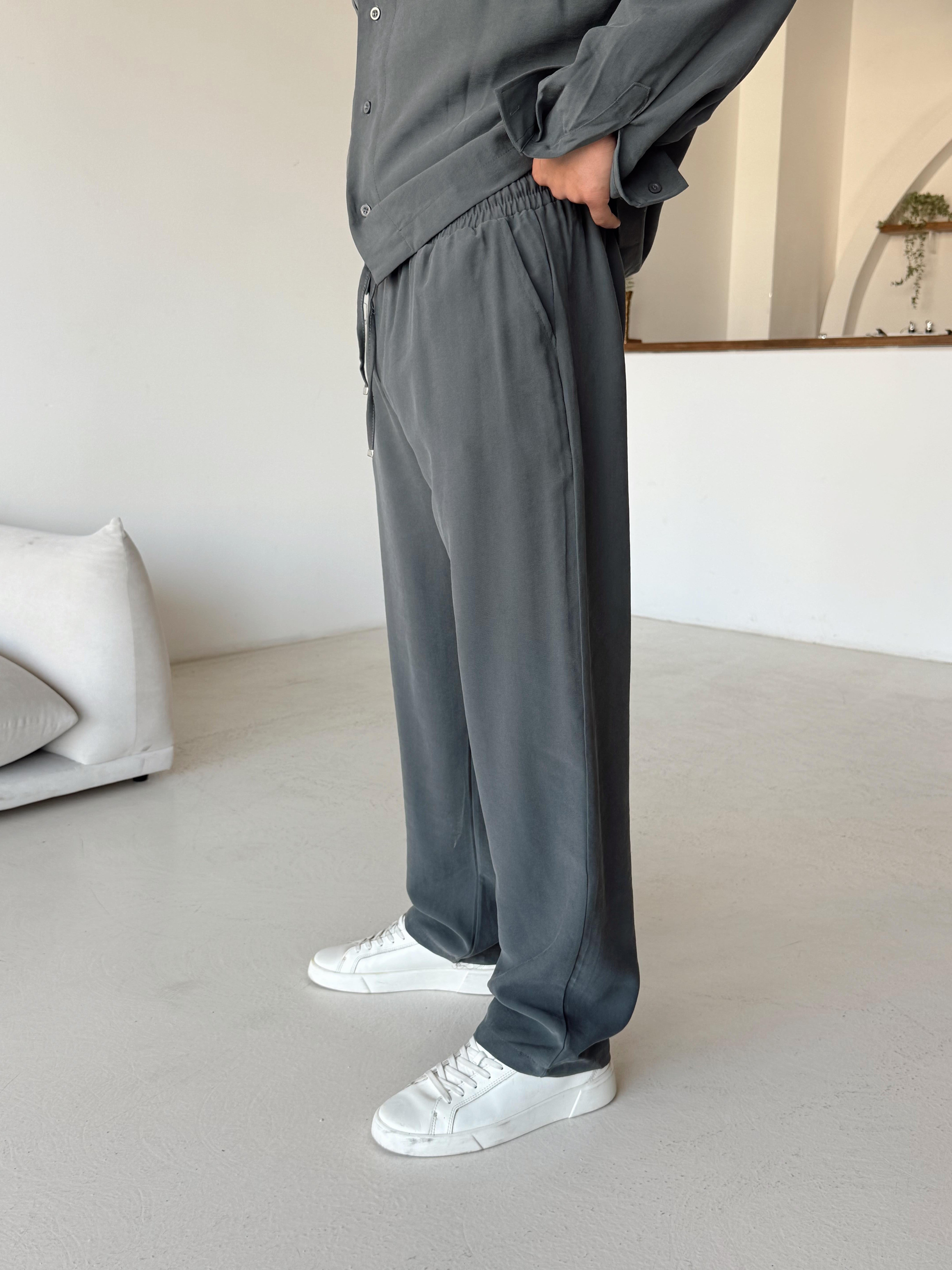 KUMAŞ PANTOLONFüme Diogenal Tensel Gramajlı Cep Kapaklı Pantalon Snz 50531