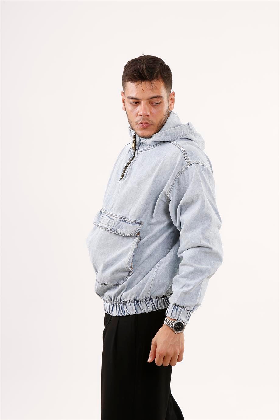 MONT & CEKETBuzmavi Kanguru Cep Kot Sweatshirt VMS