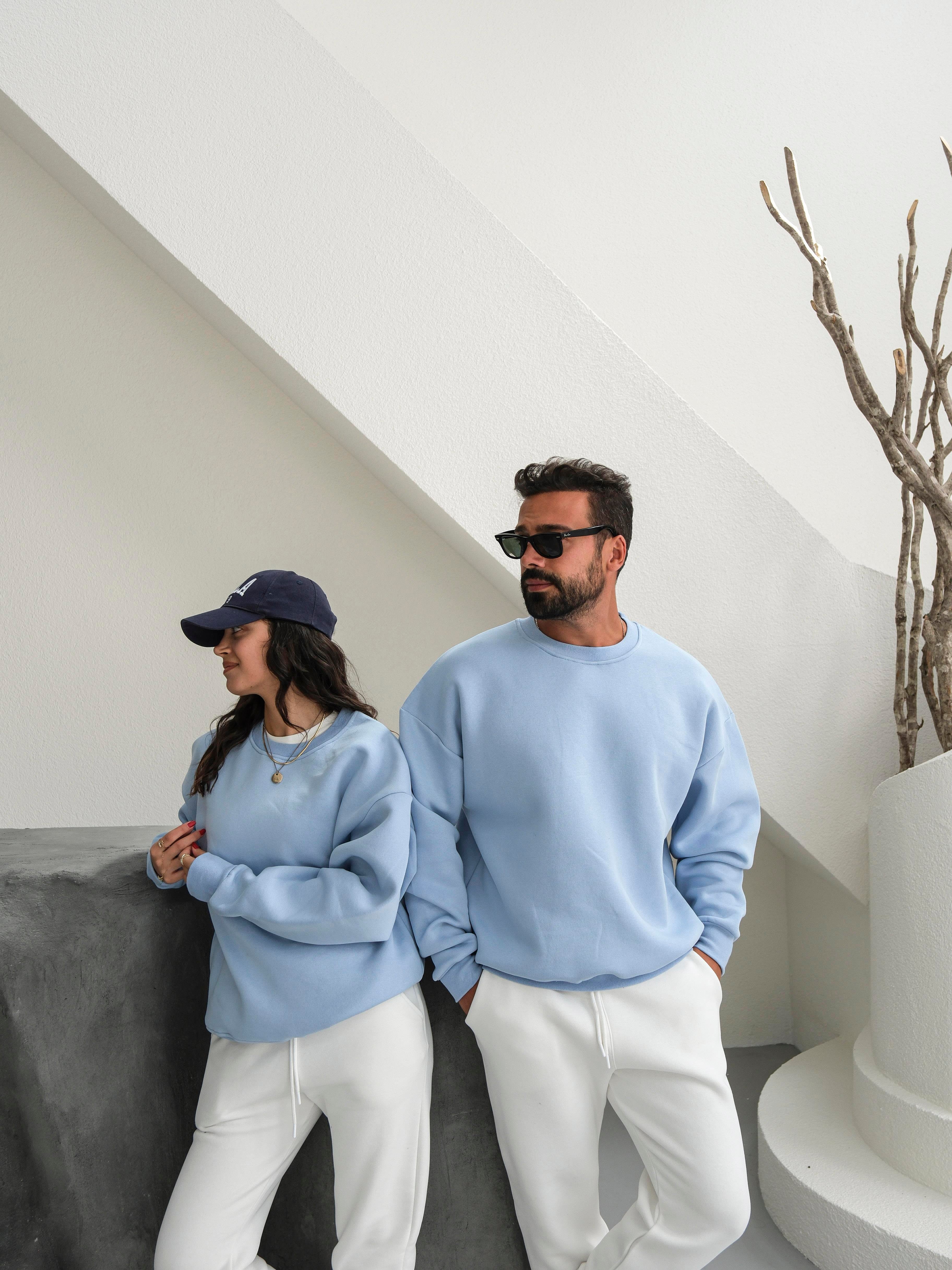 SweatBebemavi 3 İplik Oversize Compak Bisiklet Yaka SC