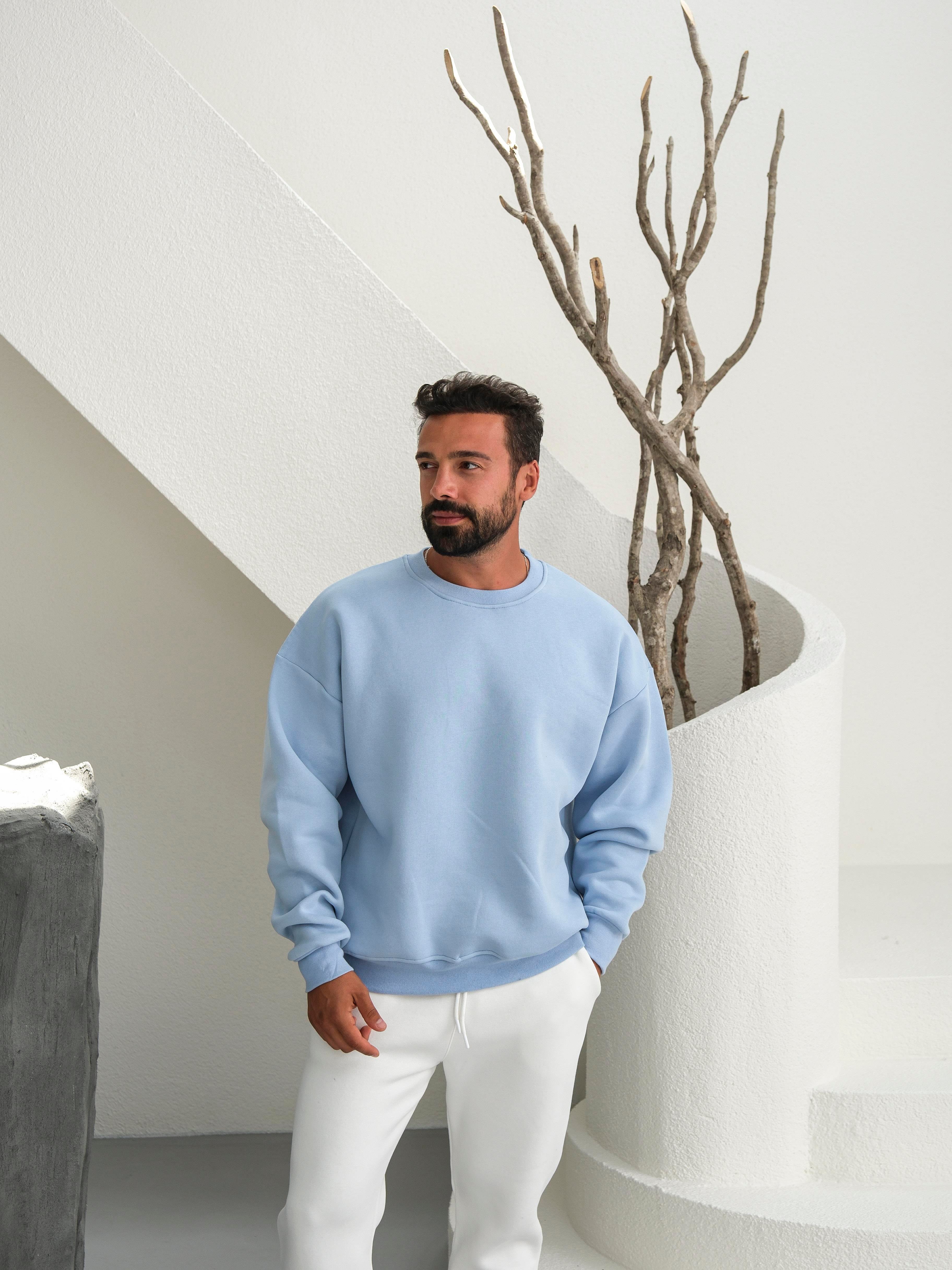 SweatBebemavi 3 İplik Oversize Compak Bisiklet Yaka SC