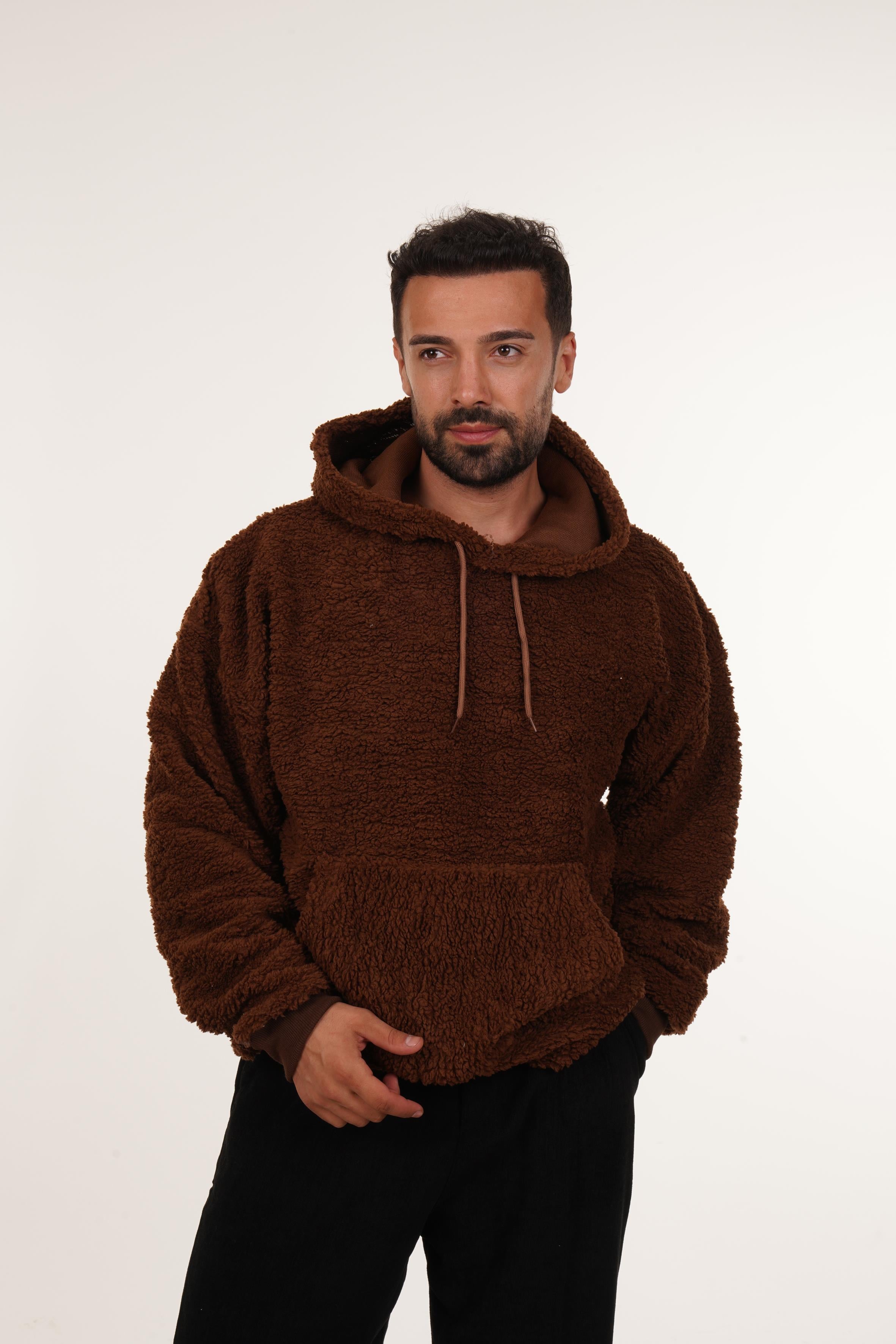 SweatKahve Kuzu Kapüşonlu SC