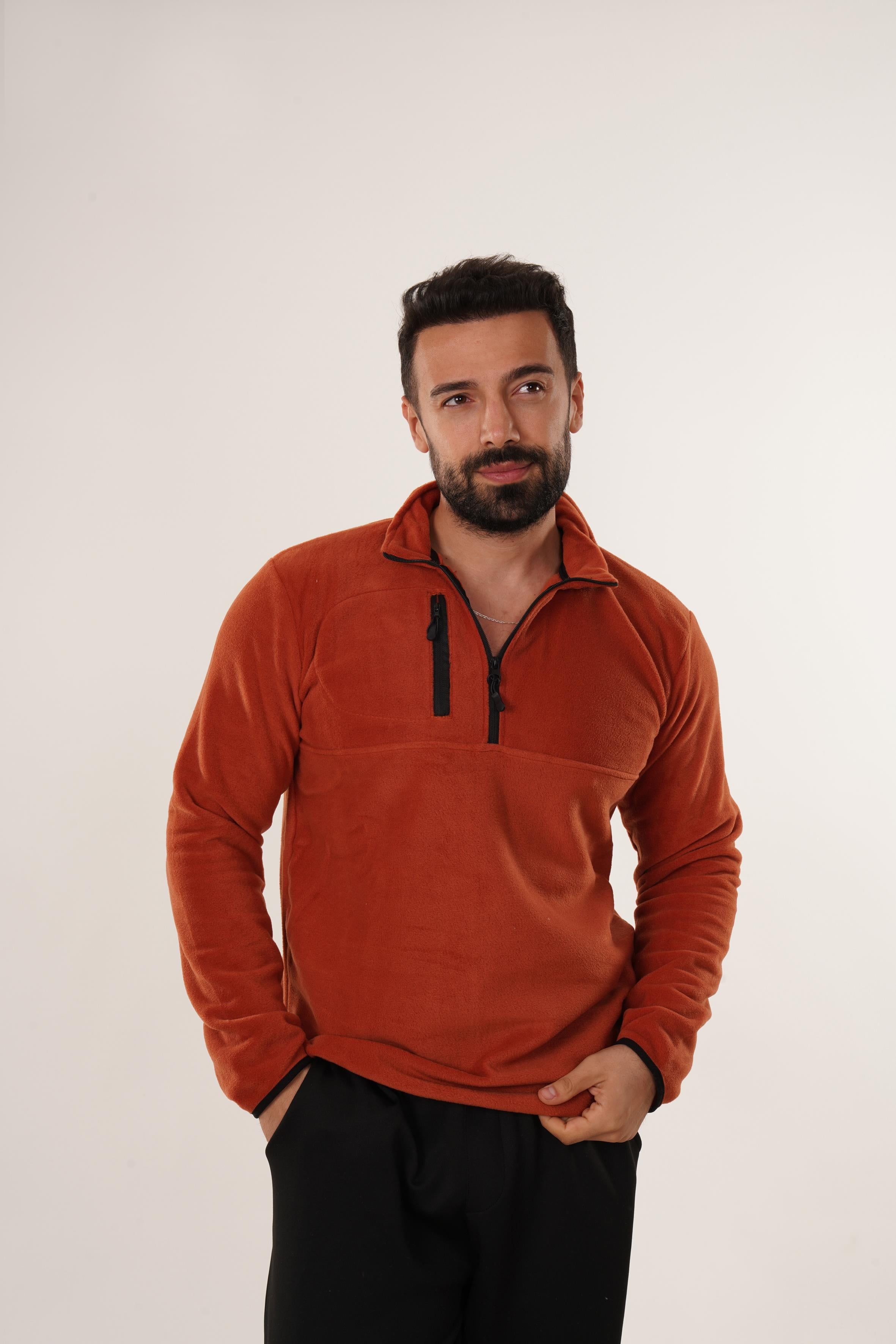 SweatKiremit Göğüs Cepli Polar