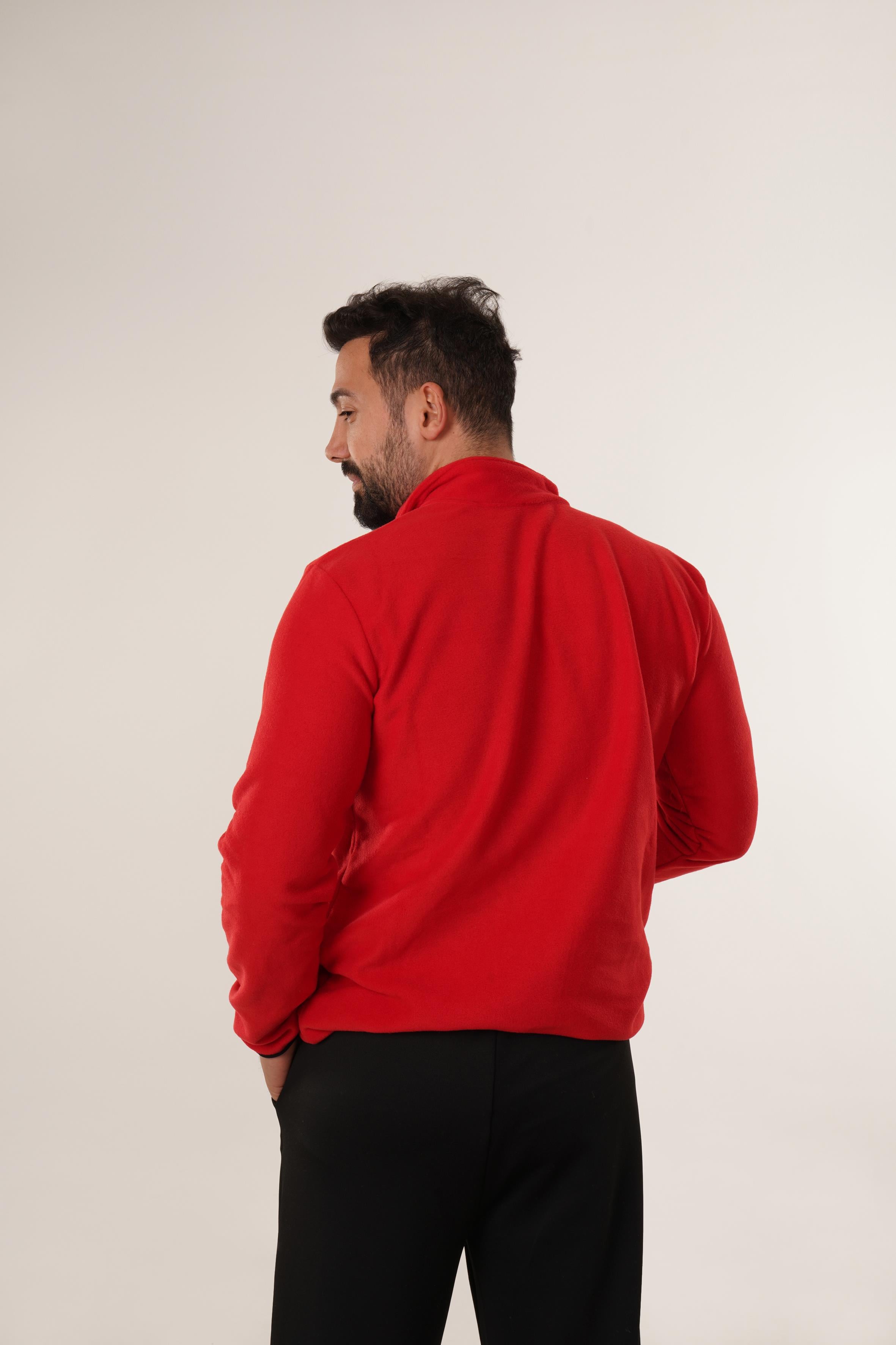 SweatKırmızı Göğüs Cepli Polar