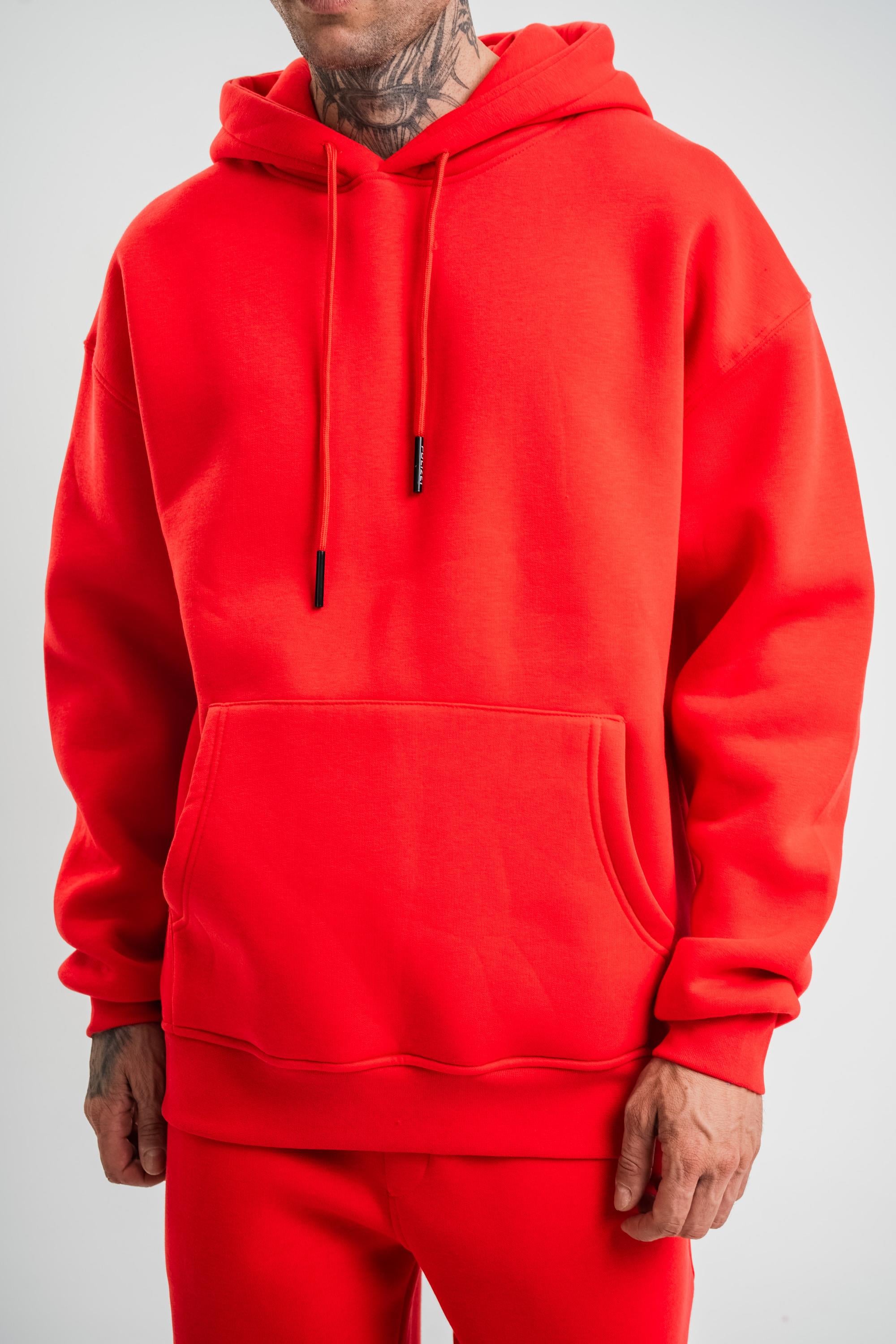 SweatNarçiçeği 3 İplik Düz Kapşonlu Sweatshirt PLZ