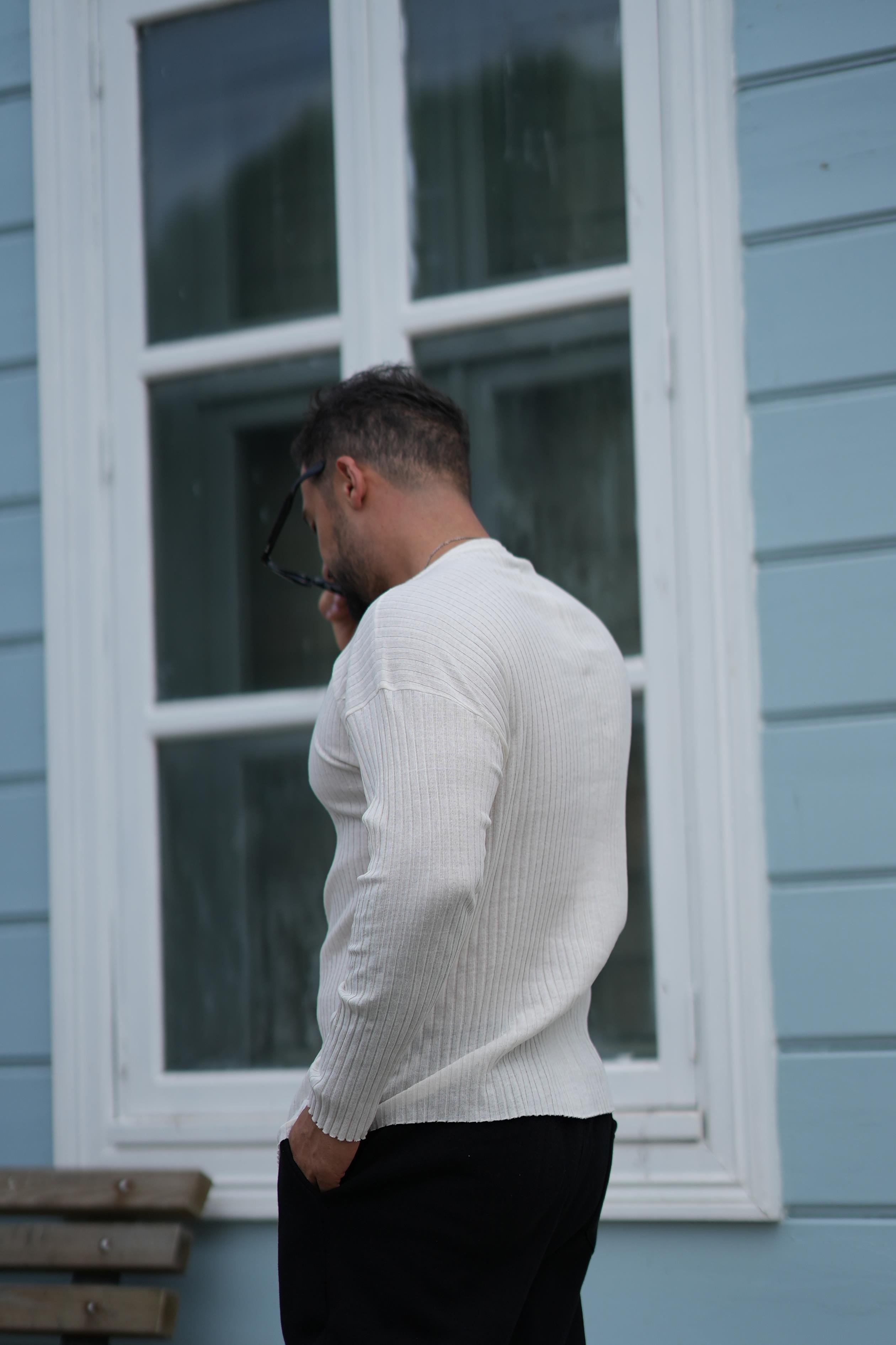 T-SHİRTBEJ Fitilli oversize uzun kol SC